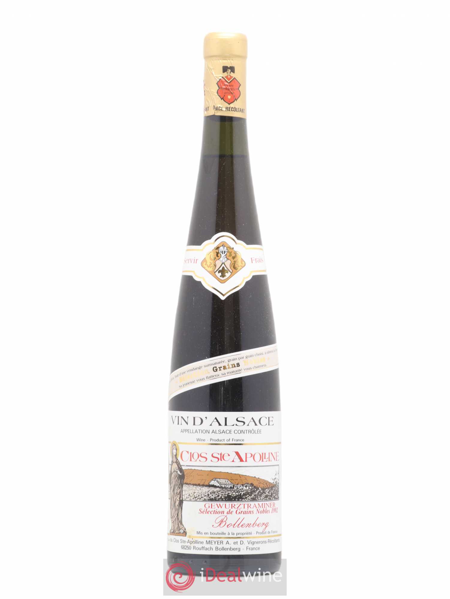 Gewurztraminer Selection de grains nobles Bollenberg Clos Sainte Appoline 1992 - Posten von 1 Flasche - 0