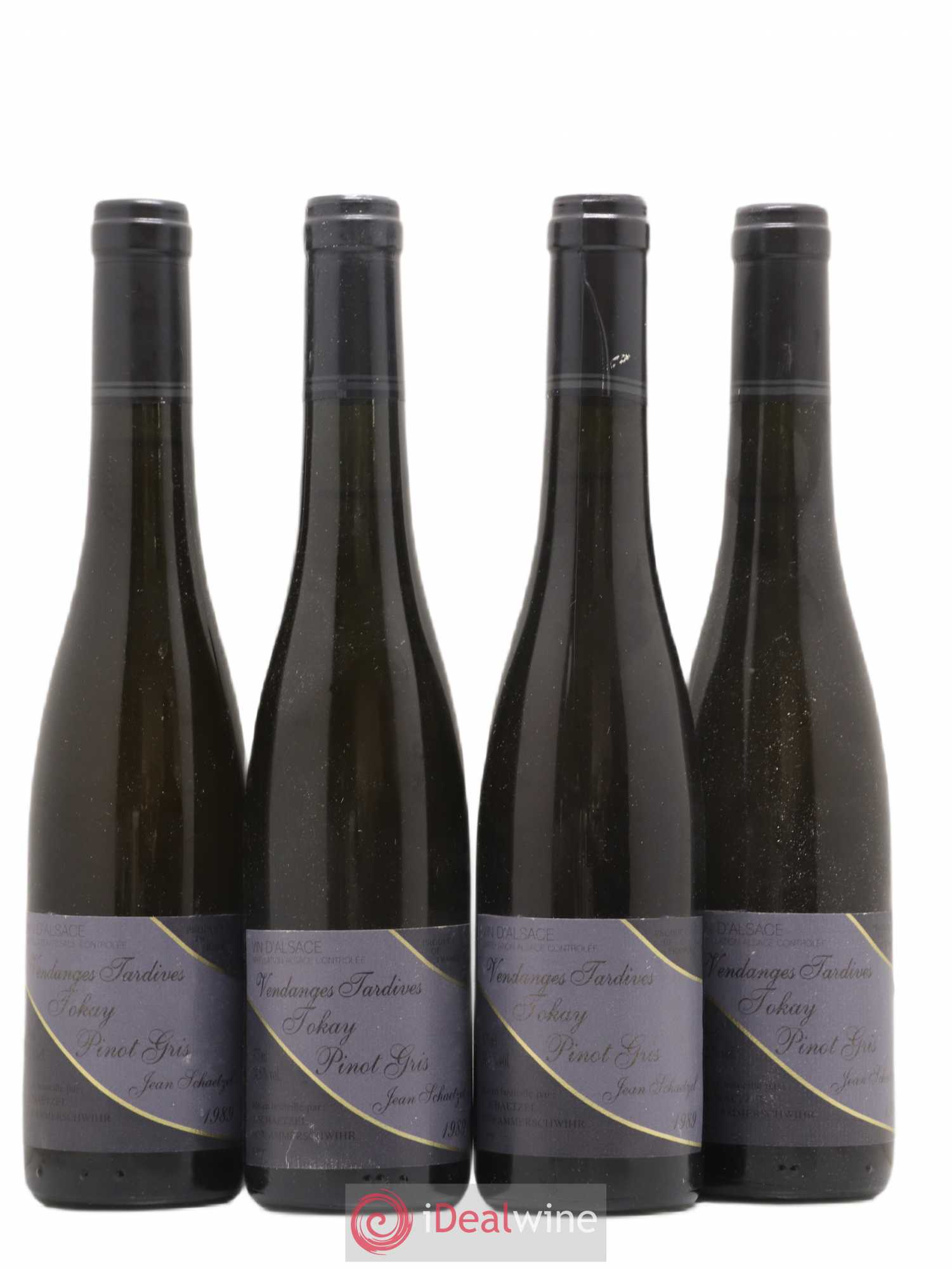 Pinot Gris Vendanges Tardives J.Schaetzel (sans prix de réserve) 1989 - Posten von 4 Demi-Flaschen - 0
