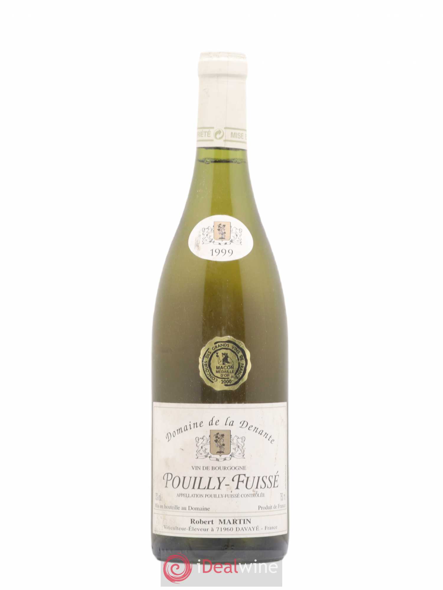 Pouilly-Fuissé Domaine De La Denante Robert Martin 1999 - Posten von 1 Flasche - 0