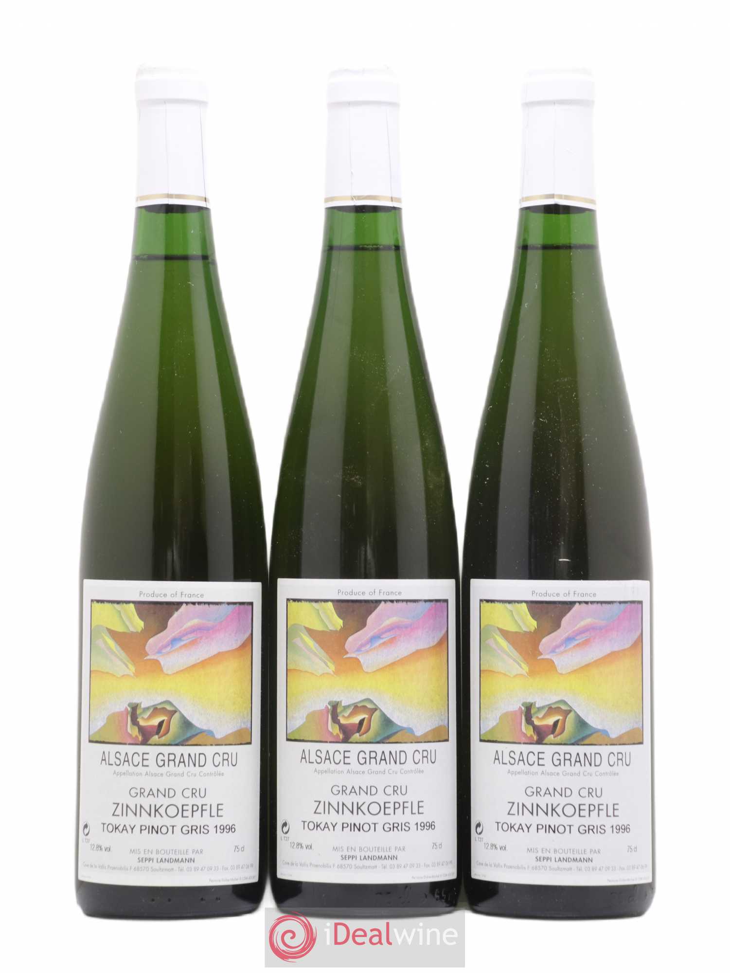 Pinot Gris Grand Cru Zinnkoepfle (sans prix de réserve) 1996 - Posten von 3 Flaschen - 0