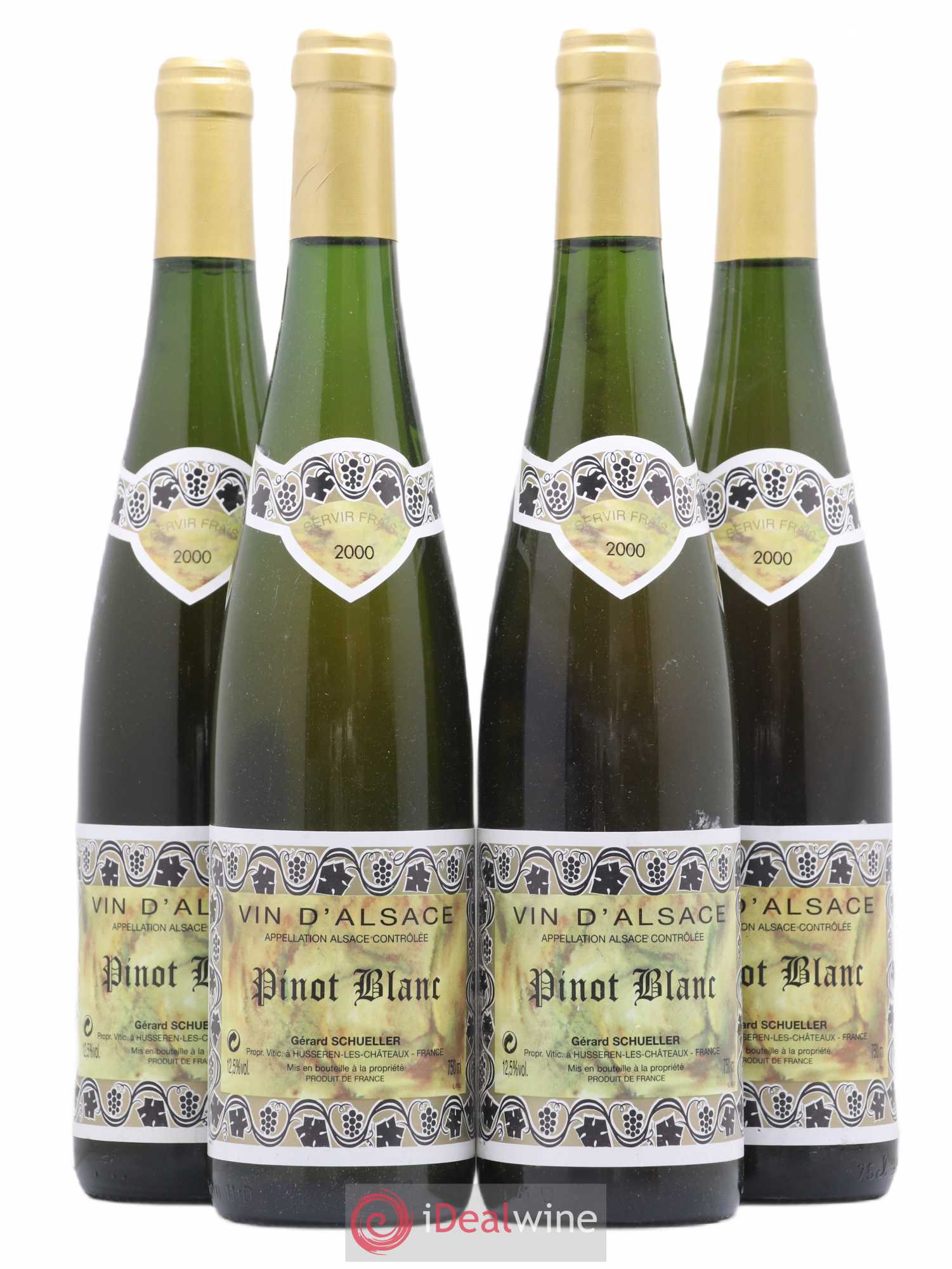 Alsace Pinot Blanc Gérard Schueller (Domaine) 2000 - Lot de 4 bouteilles - 0