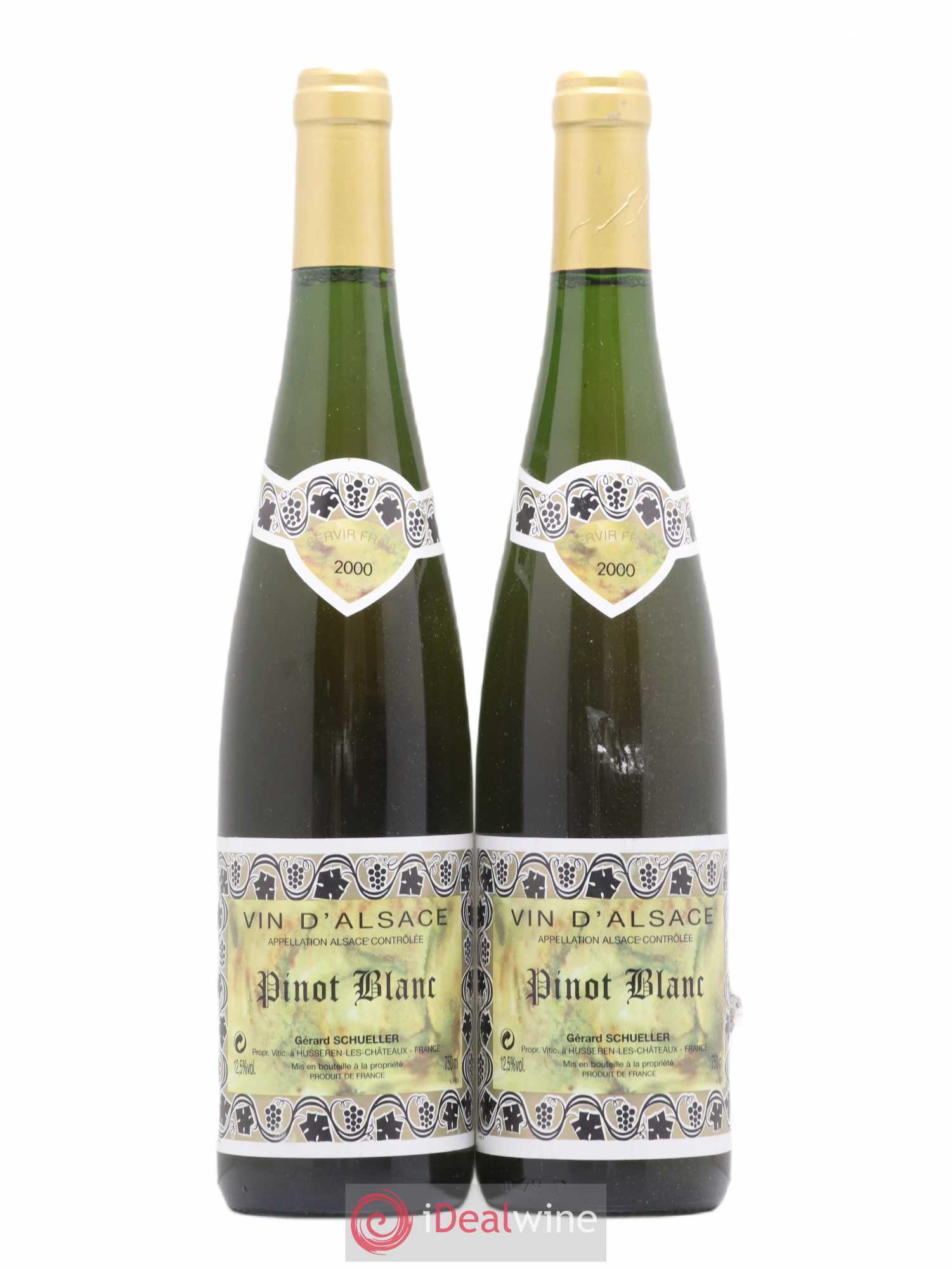 Alsace Pinot Blanc Gérard Schueller (Domaine) 2000 - Lot de 2 bouteilles - 0