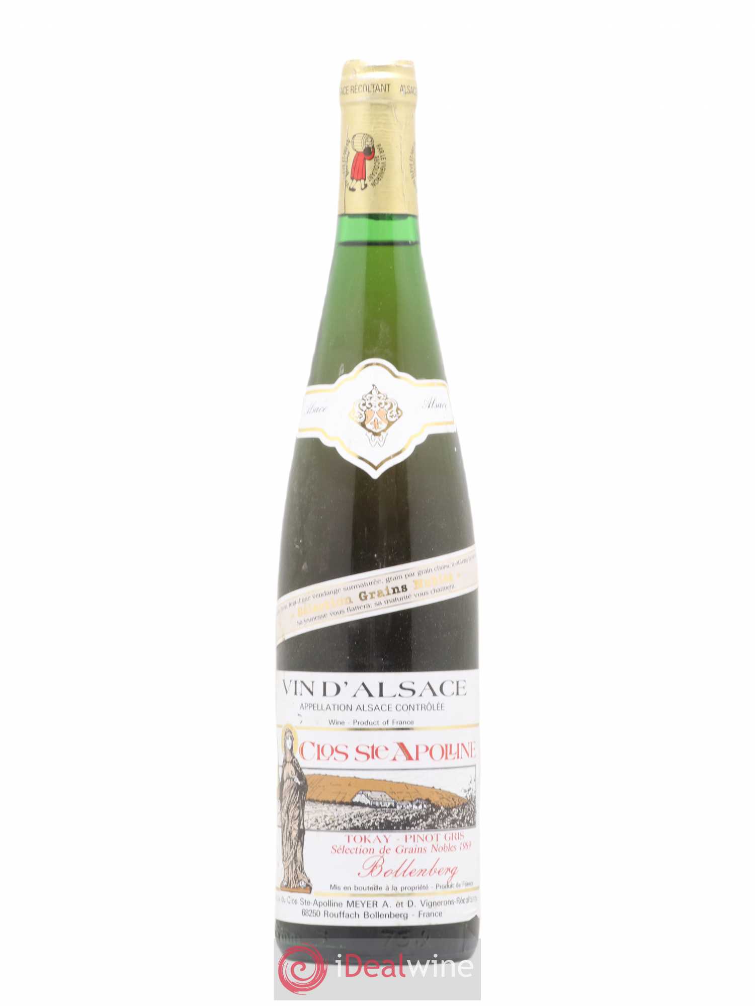 Pinot Gris Selection de grains nobles Clos Sainte Appoline Bollenberg 1989 - Posten von 1 Flasche - 0