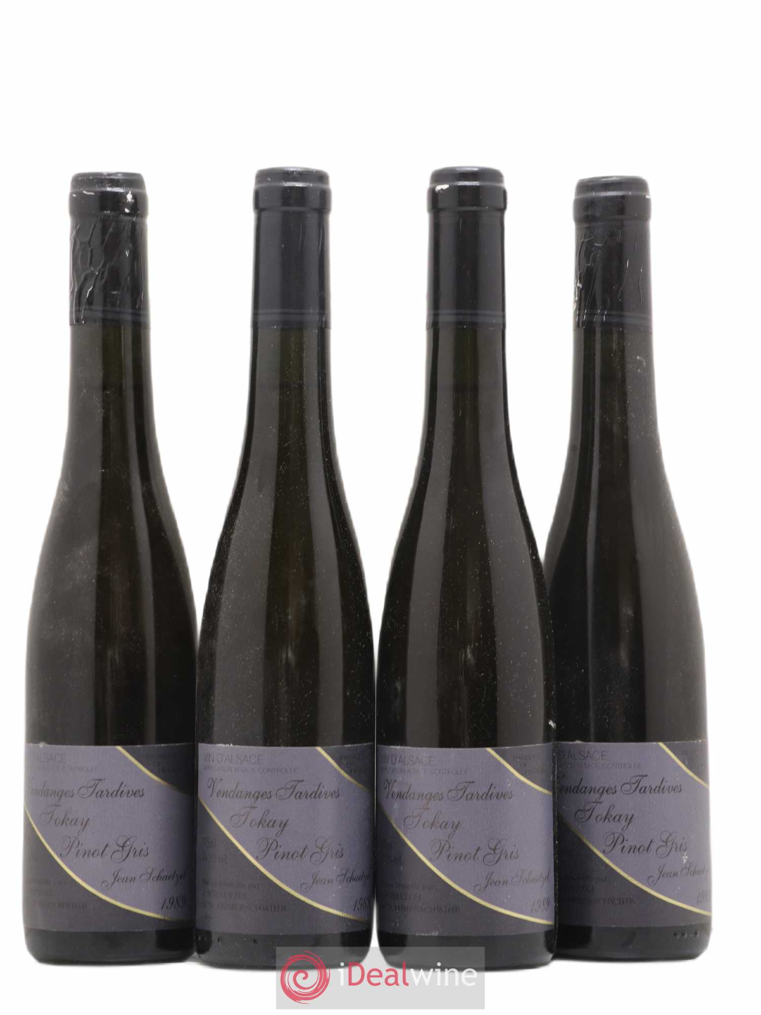 Pinot Gris Vendanges Tardives Jean Schaetzel (sans prix de réserve) 1989 - Posten von 4 Demi-Flaschen - 0