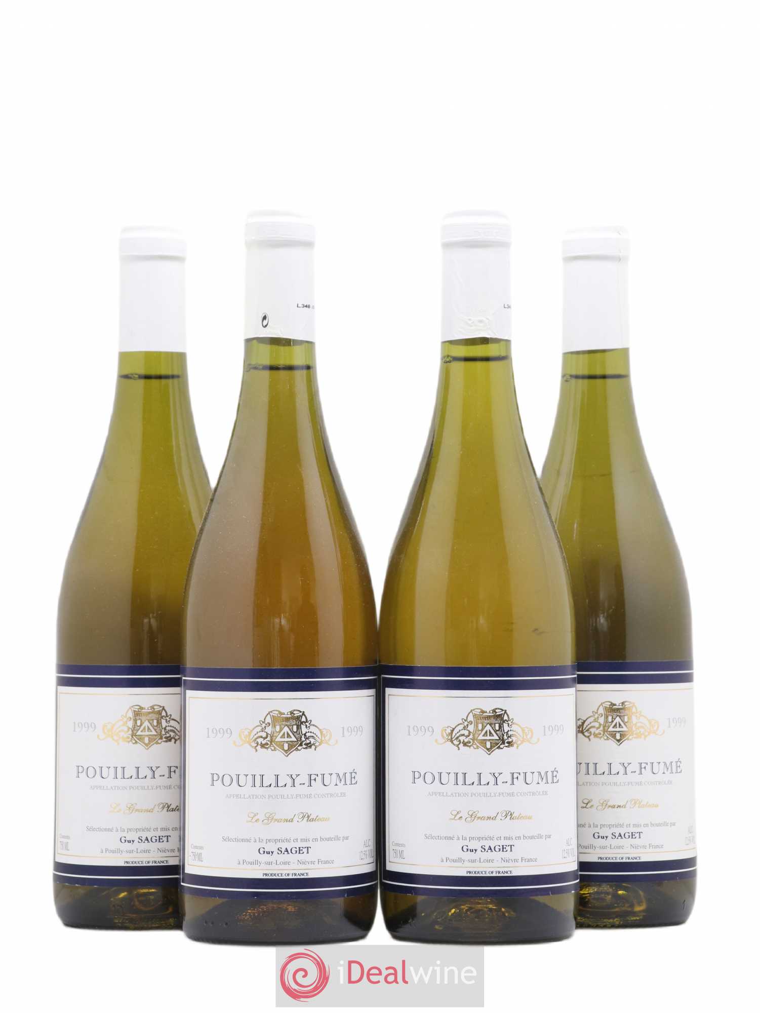 Pouilly-Fumé Le Grand Plateau Guy Saget (sans prix de réserve) 1999 - Posten von 4 Flaschen - 0