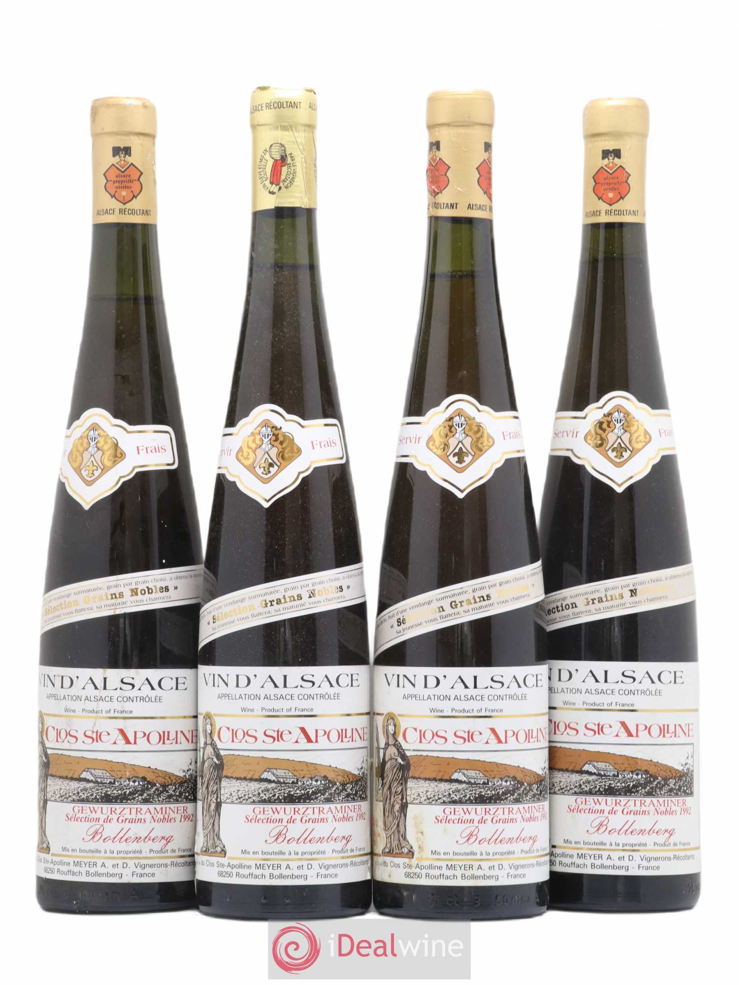 Gewurztraminer Selection de grains nobles Bollenberg Clos Sainte Appoline 1992 - Posten von 4 Flaschen - 0