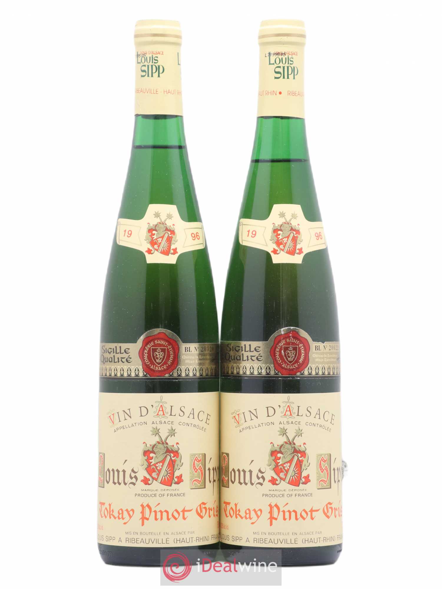 Pinot Gris Louis Seppi (sans prix de réserve) 1996 - Posten von 2 Flaschen - 0