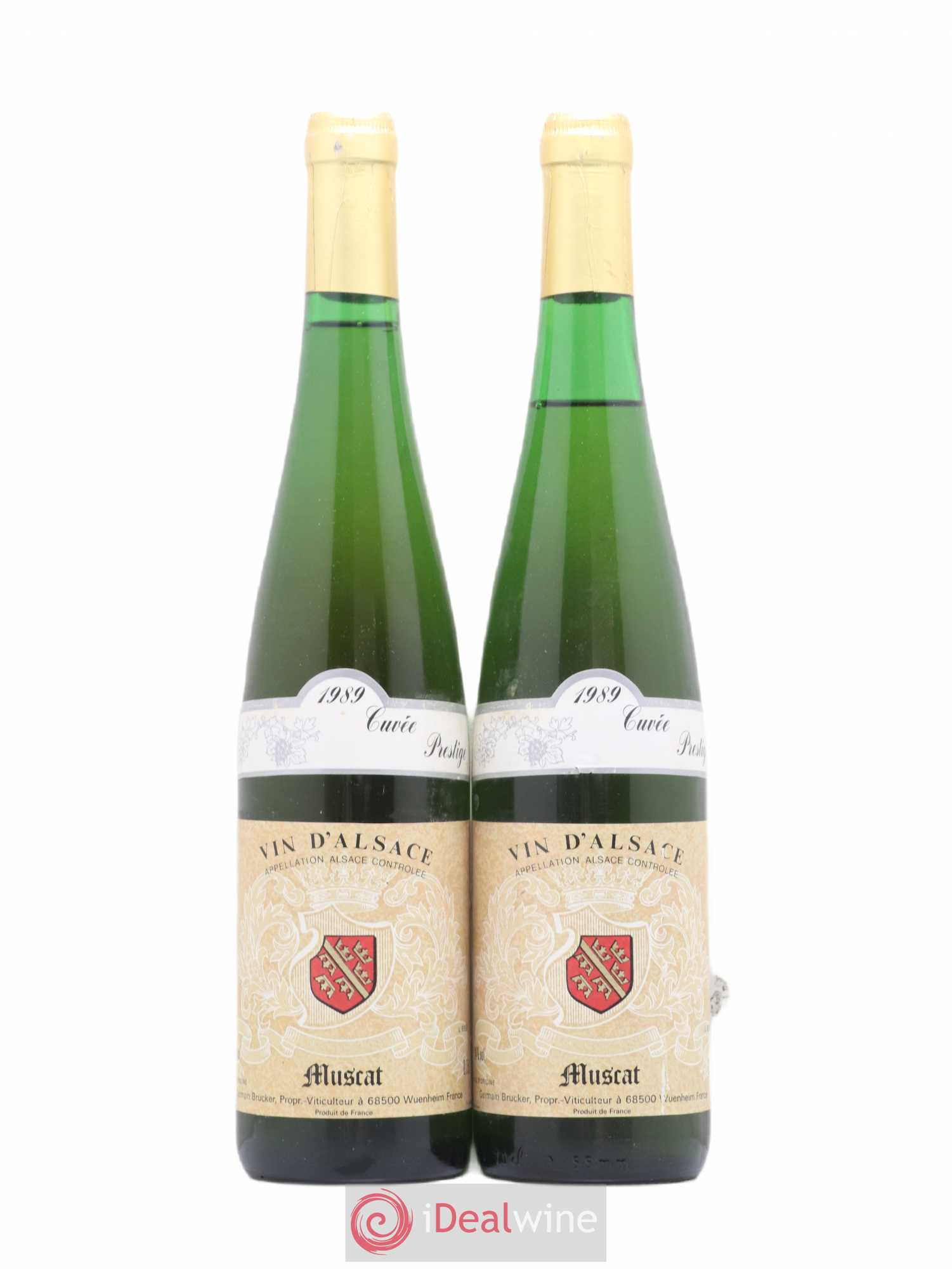 Muscat Cuvée prestige Germain Brucker (sans prix de réserve) 1989 - Lot de 2 bouteilles - 0