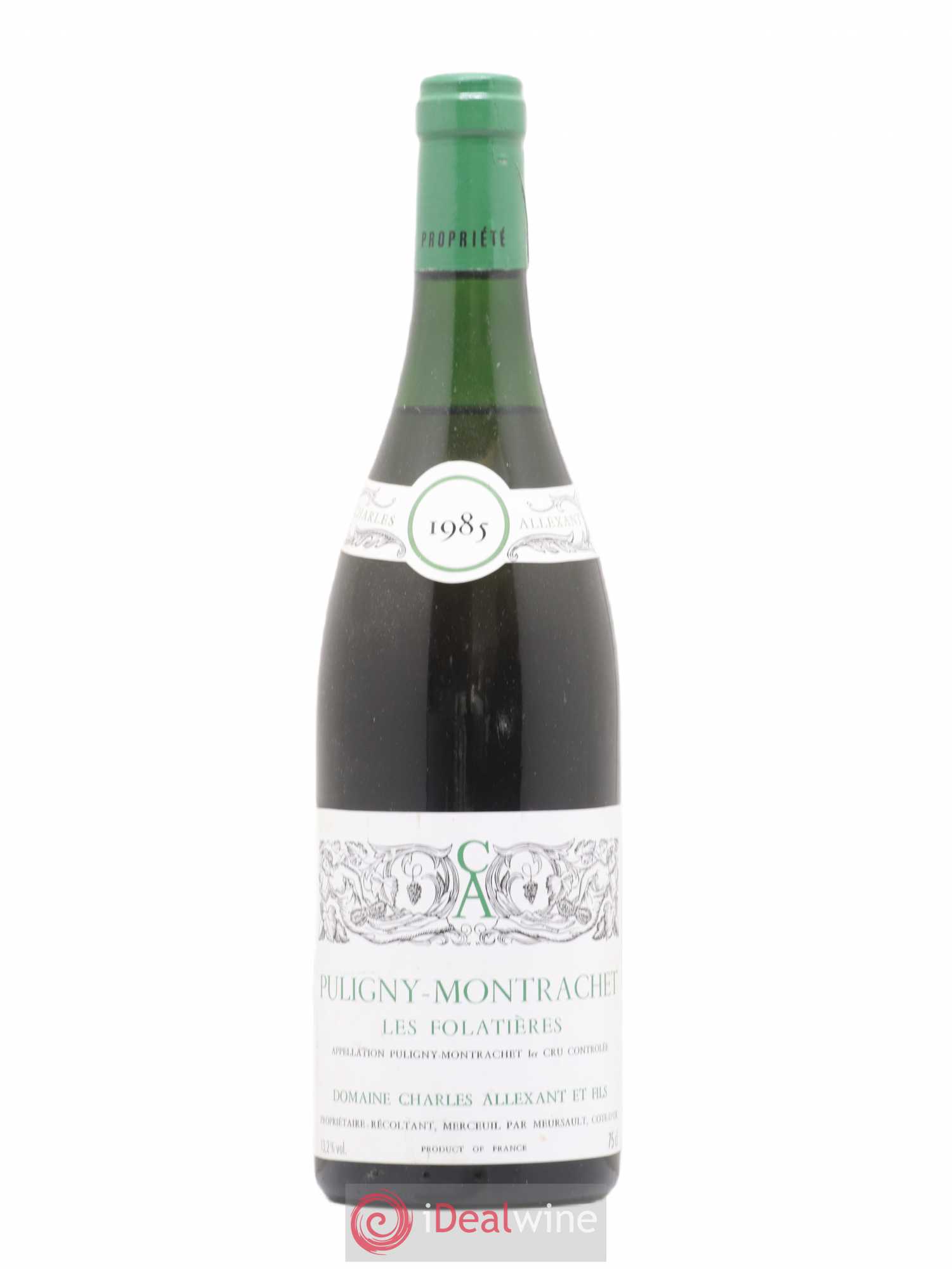 Puligny-Montrachet 1er Cru Les Folatieres Domaine Charles Allexant et Fils 1985 - Posten von 1 Flasche - 0