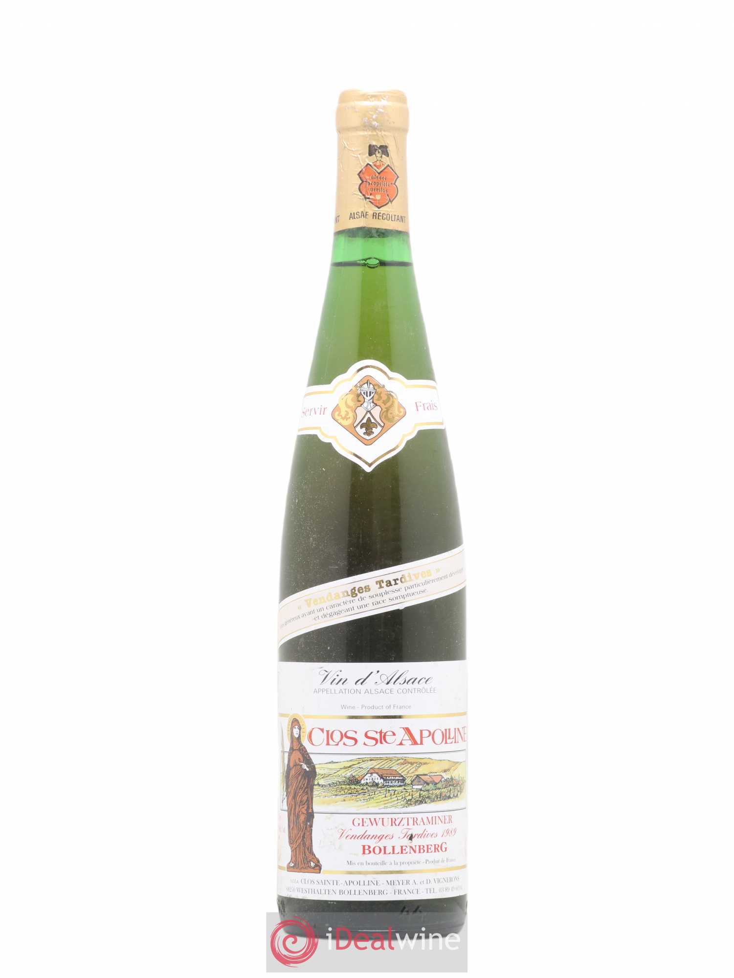 Gewurztraminer Vendanges Tardives Bollenberg Clos Sainte Appoline 1989 - Posten von 1 Flasche - 0