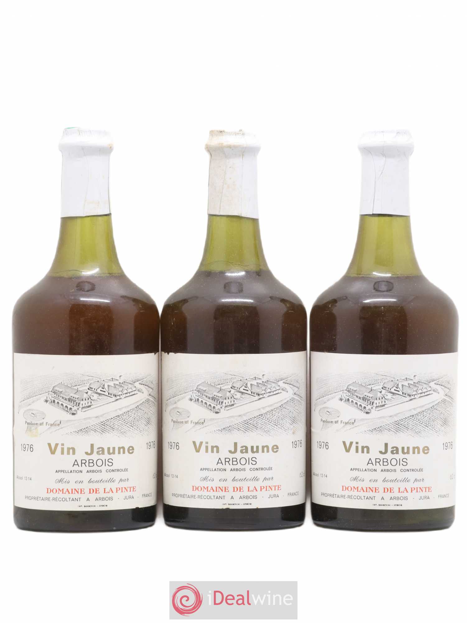 Arbois Vin Jaune Domaine de la Pinte 1976 - Lot de 3 bouteilles - 0