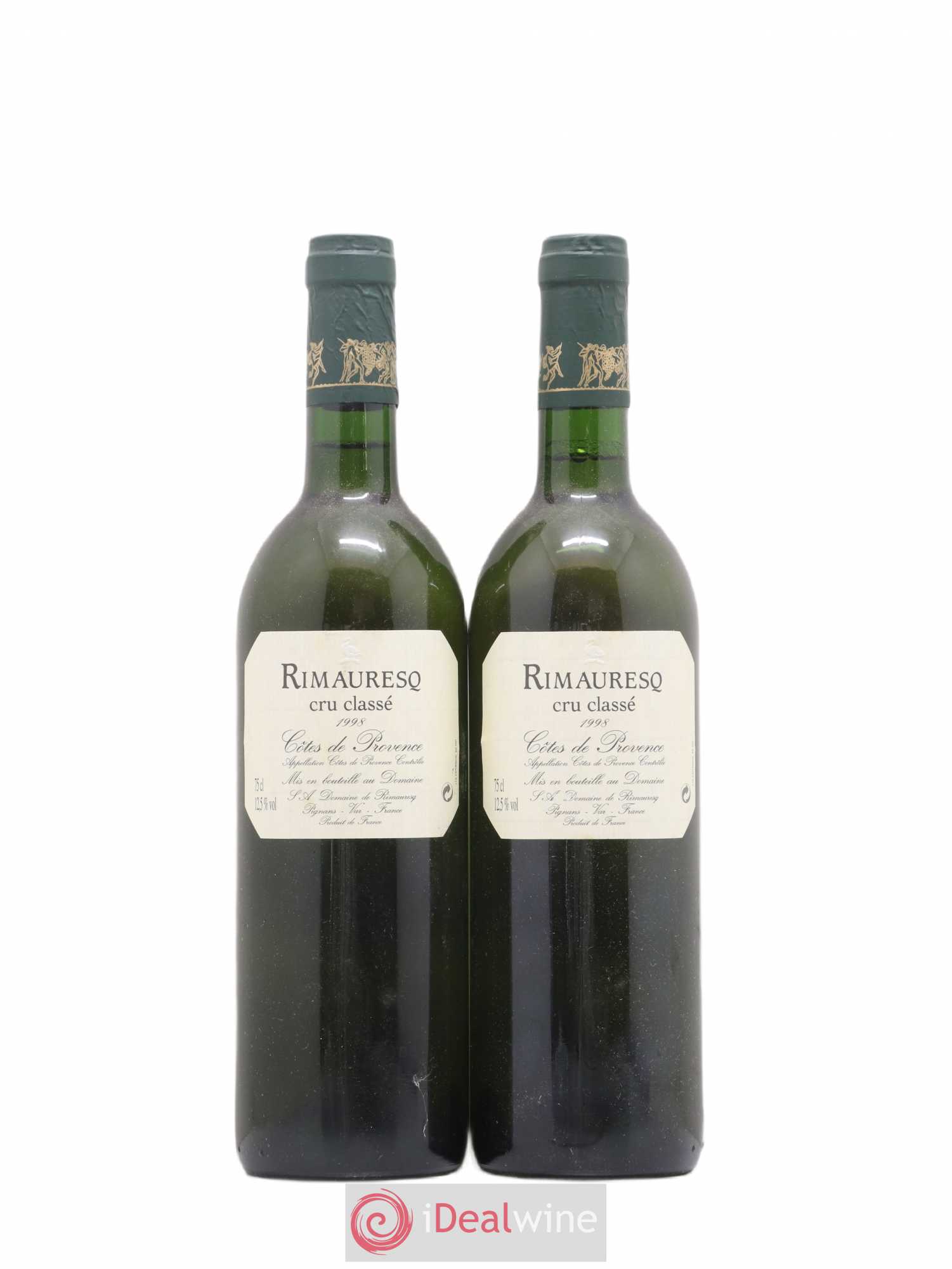 Côtes de Provence Rimauresq Classique de Rimauresq Cru Classé 1998 - Posten von 2 Flaschen - 0
