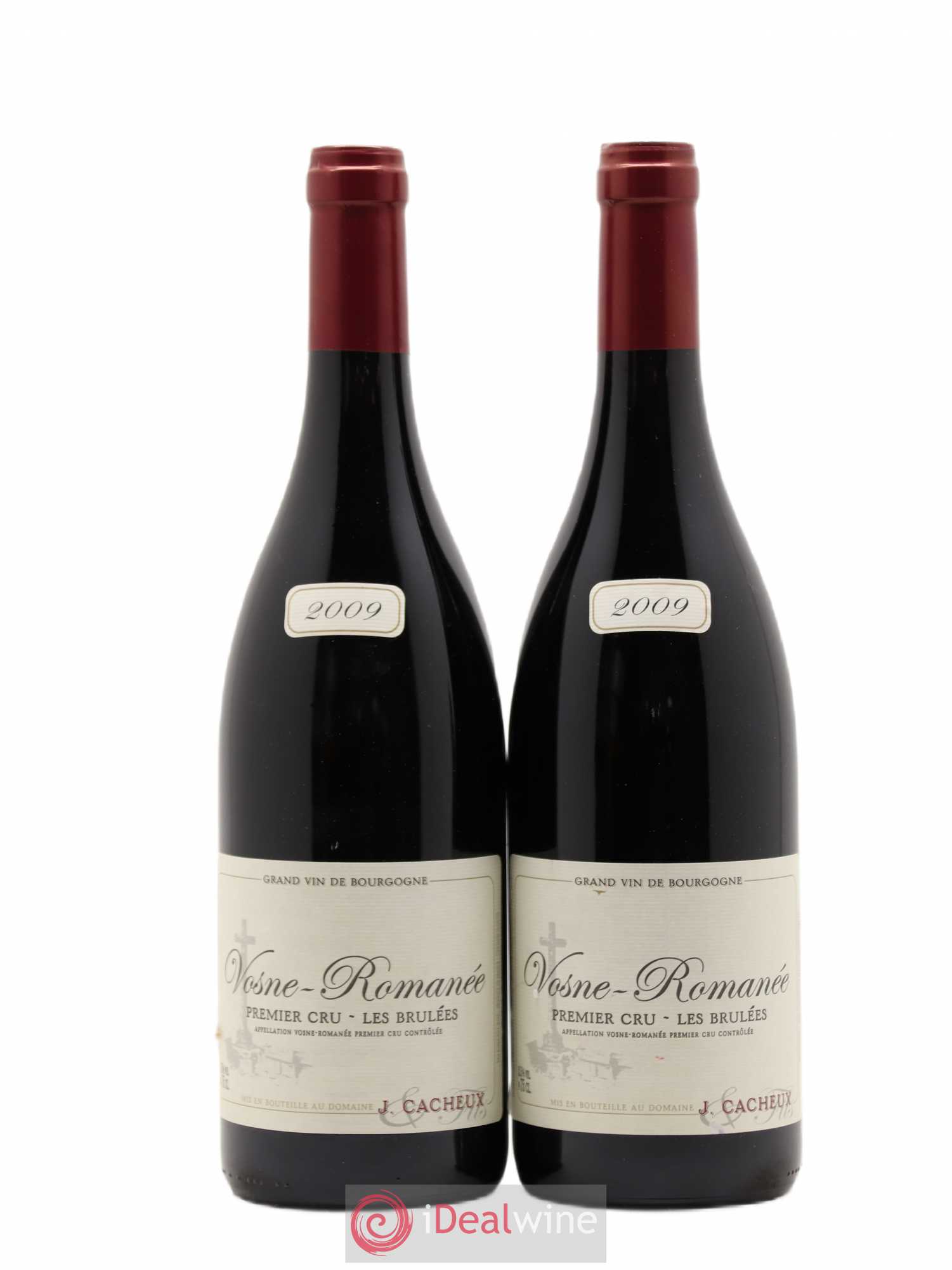 Vosne-Romanée 1er Cru Les Brûlees J.Cacheux 2009 - Lot de 2 bouteilles - 0