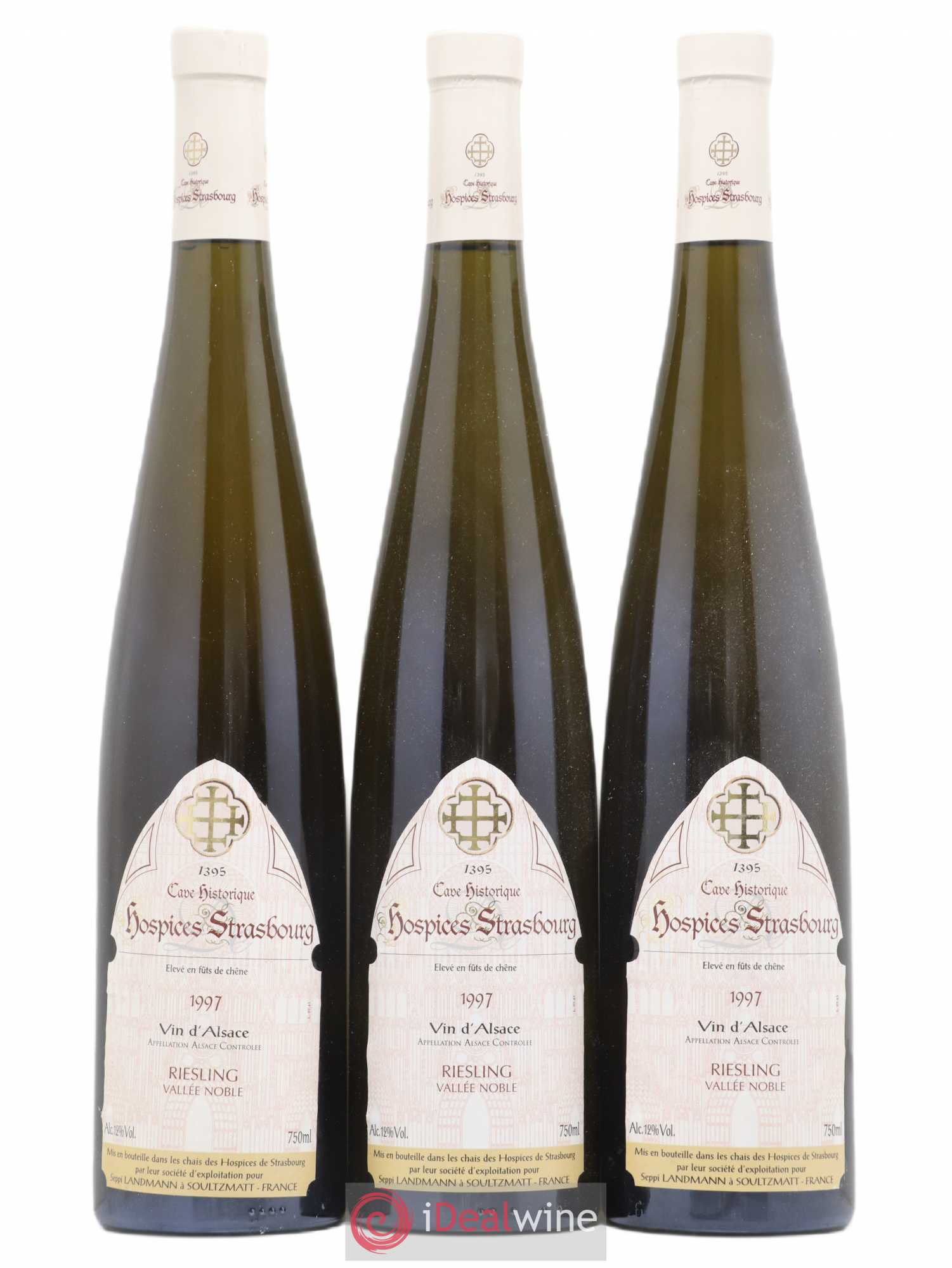 Riesling Vallee Noble Hospices de Strasbourg Cuvée Historique Seppi Landman 1997 - Posten von 3 Flaschen - 0