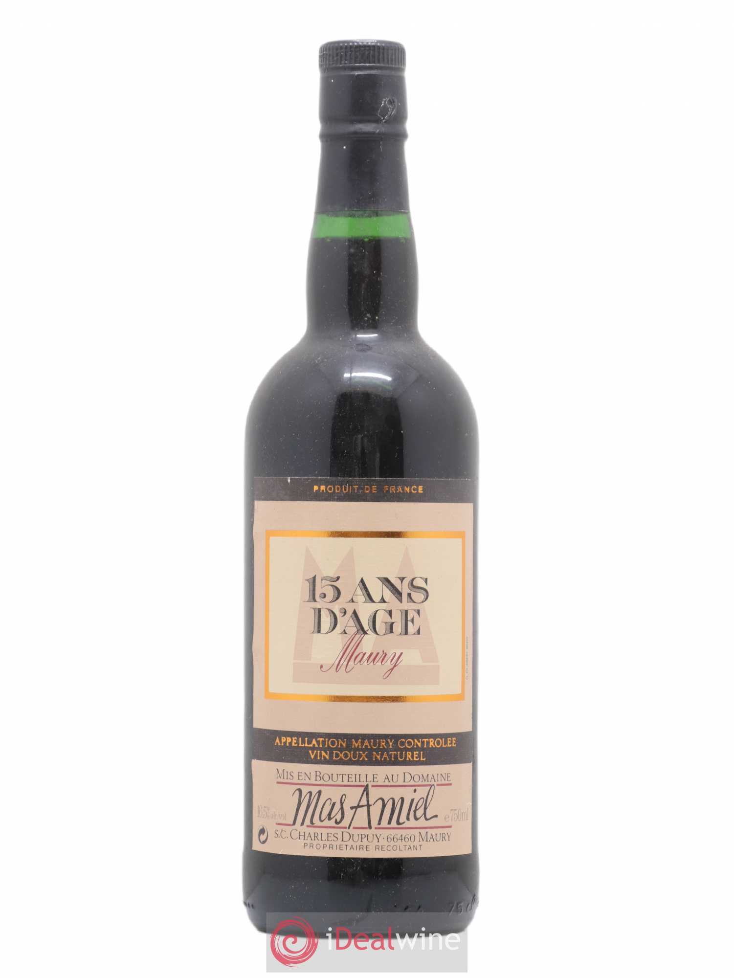 Maury Mas Amiel 15 ans d'age - Lot de 1 bouteille - 0