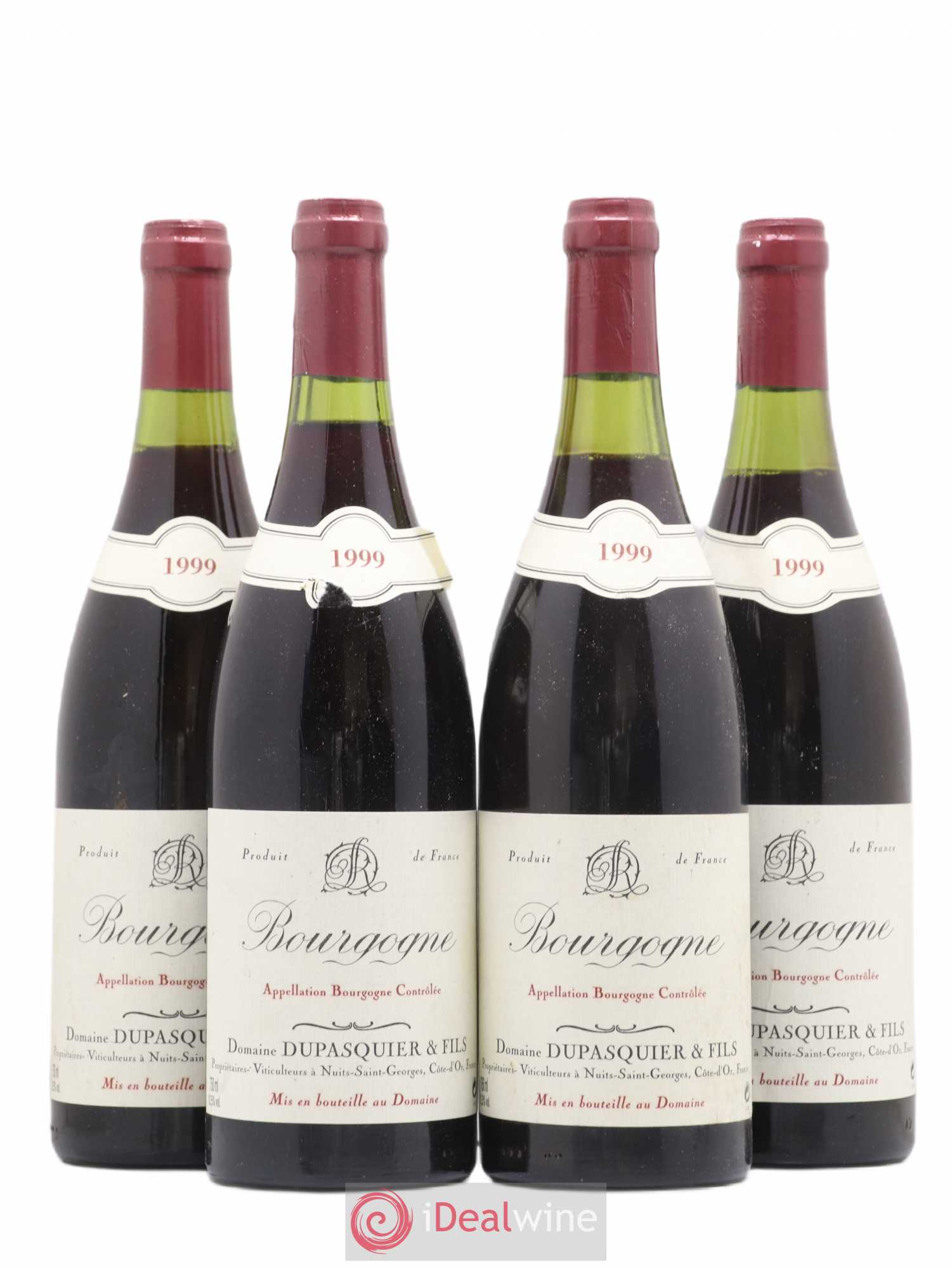 Bourgogne Domaine Dupasquier Et Fils 1999 - Posten von 4 Flaschen - 0