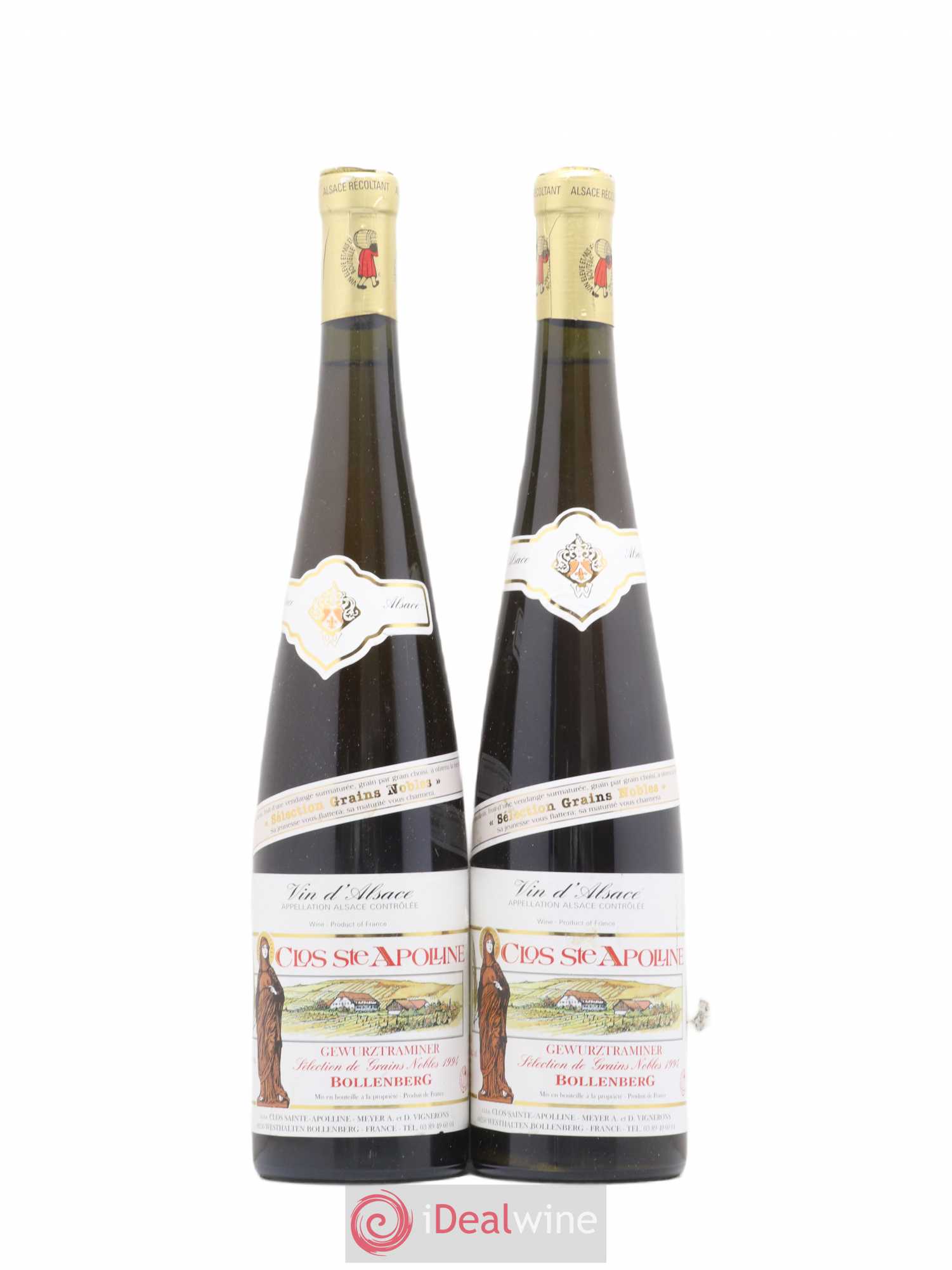 Gewurztraminer Selection de grains nobles Bollenberg Clos Sainte Appoline 1994 - Posten von 2 Flaschen - 0