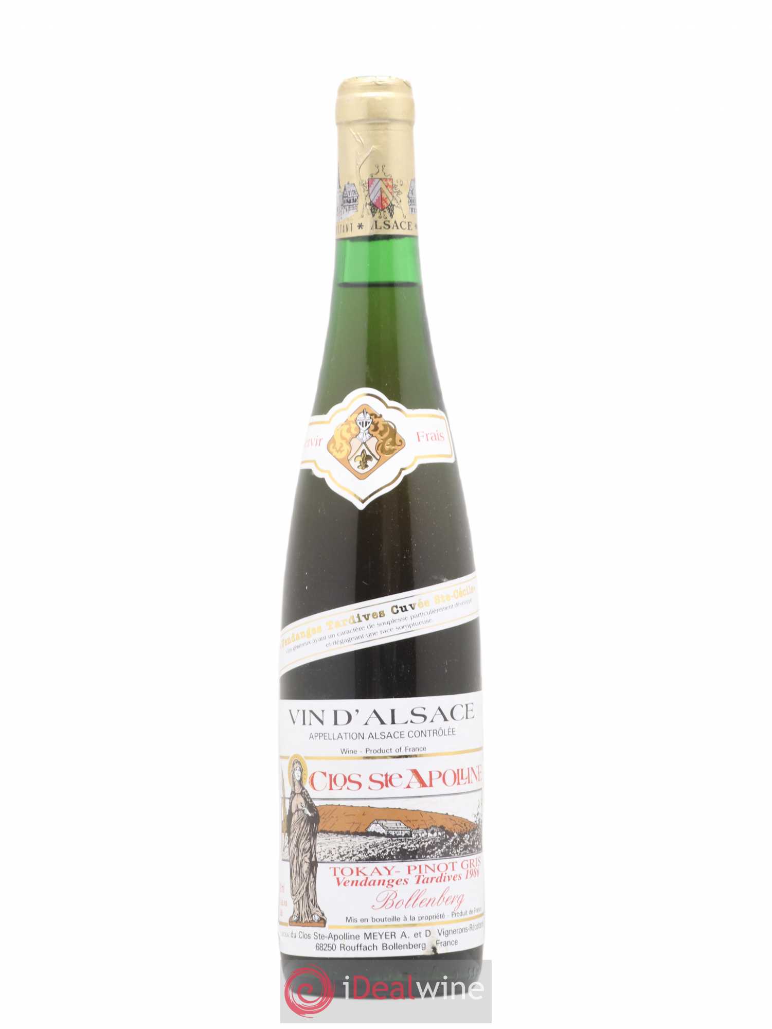 Pinot Gris Tokay Pinot Gris Vendanges Tardives Bollenberg Clos Sainte Apolline 1990 - Posten von 1 Flasche - 0