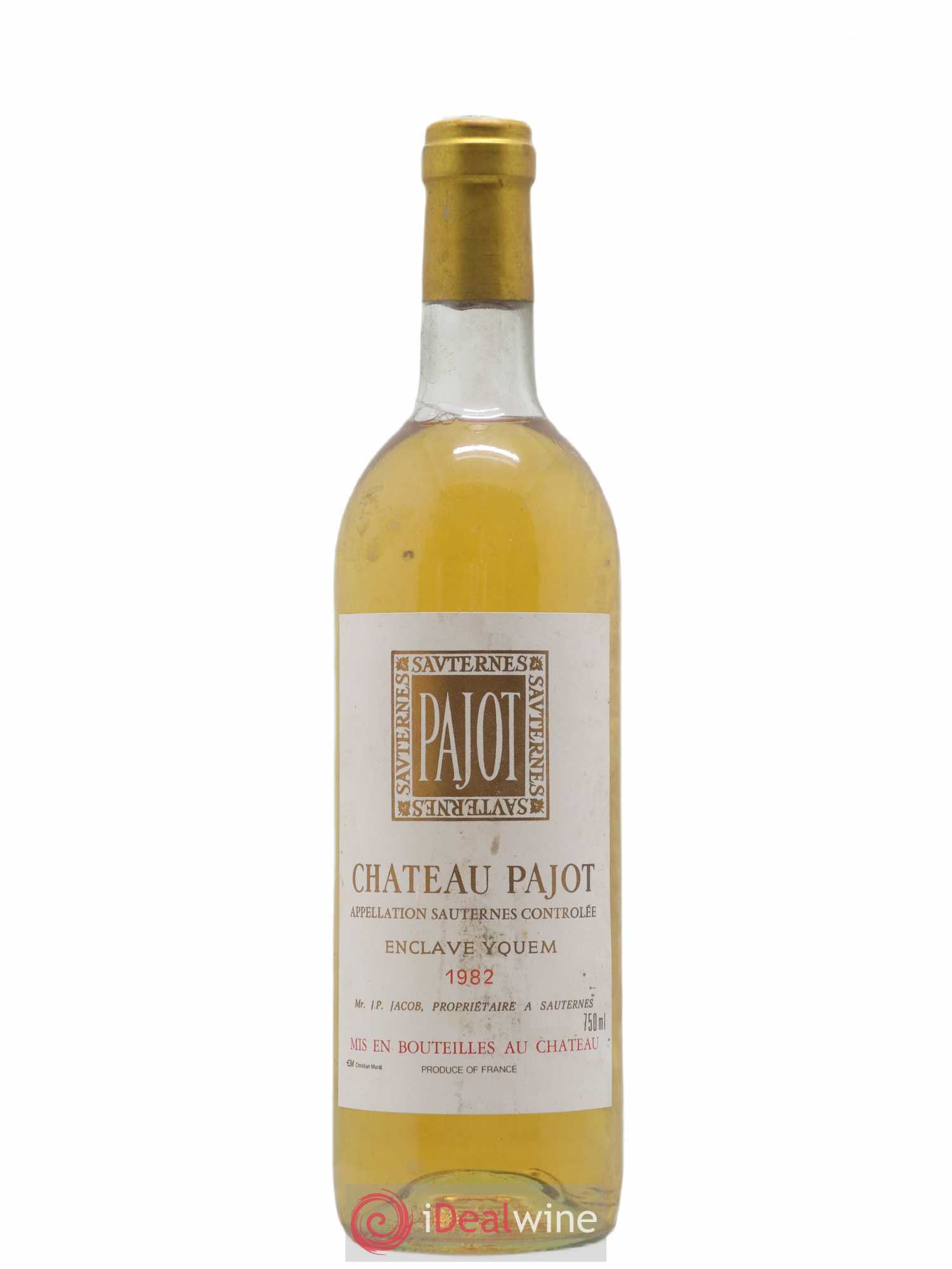 Sauternes Château Pajot 1982 - Posten von 1 Flasche - 0