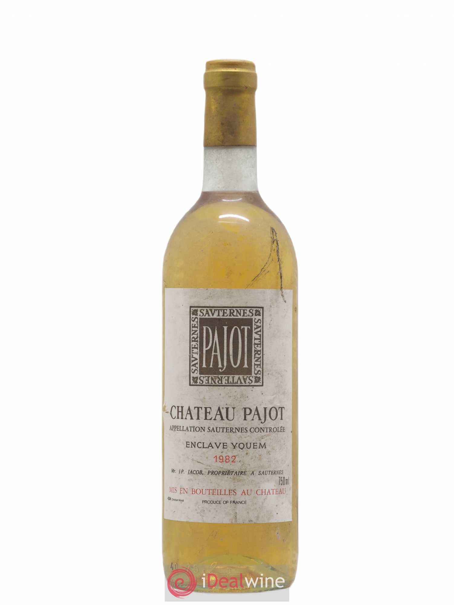 Sauternes Château Pajot 1982 - Posten von 1 Flasche - 0