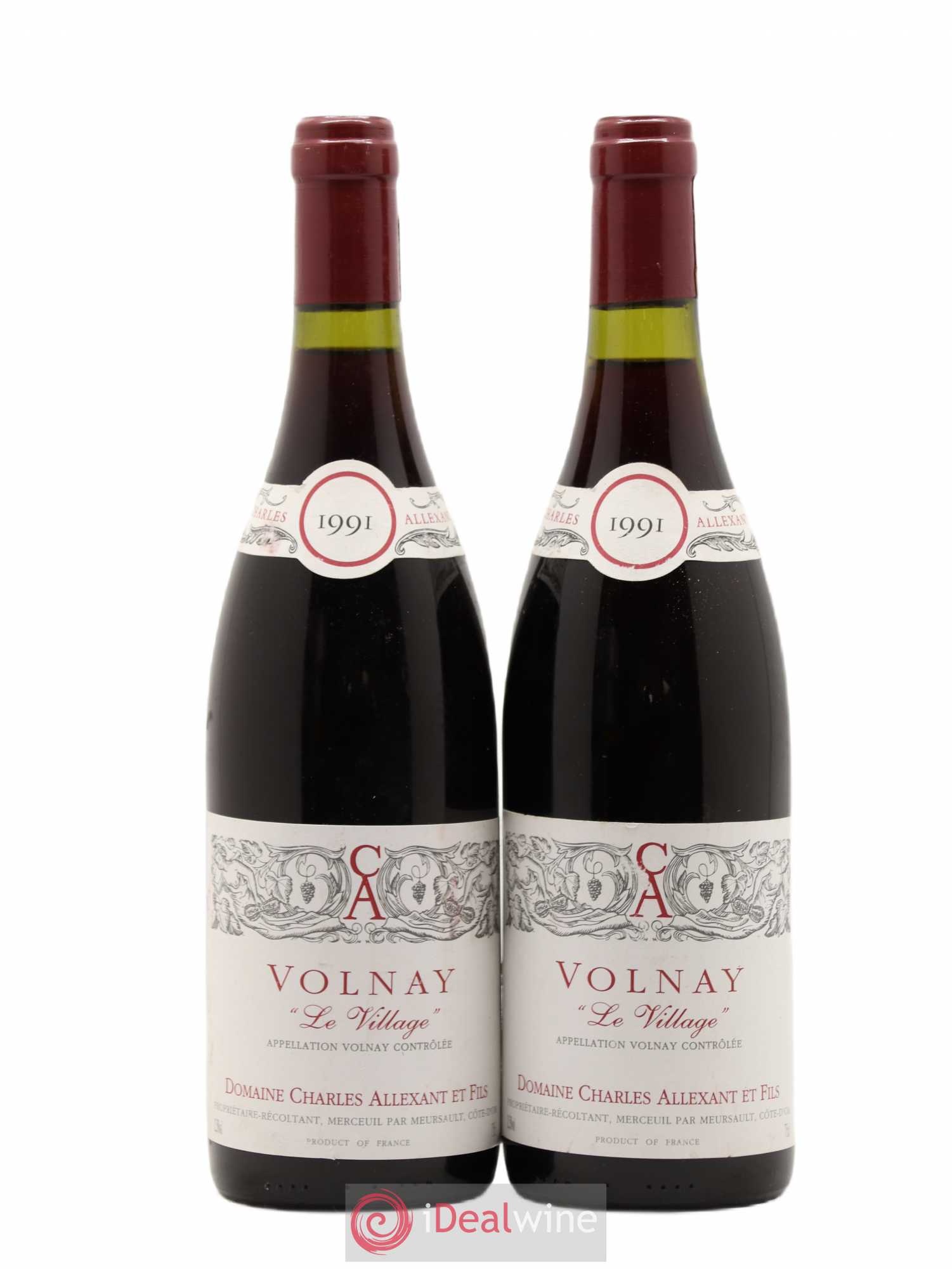 Volnay Charles Allexant et Fils 1991 - Posten von 2 Flaschen - 0