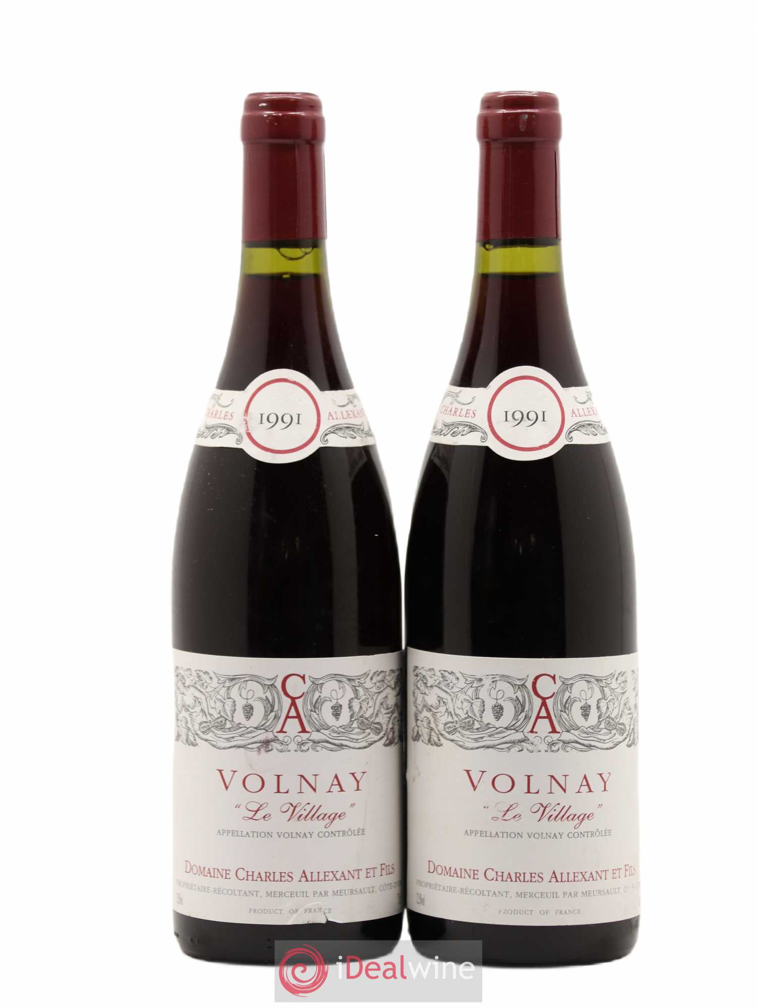 Volnay Charles Allexant et Fils 1991 - Posten von 2 Flaschen - 0