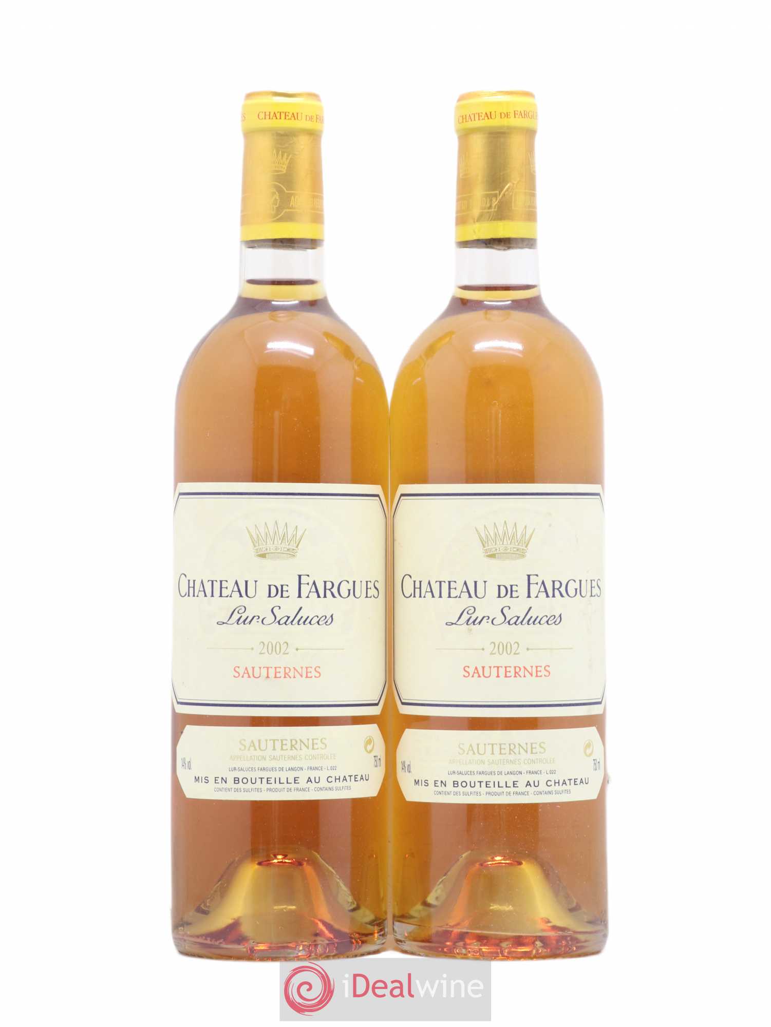 Château de Fargues 2002 - Lotto di 2 bottiglie - 0