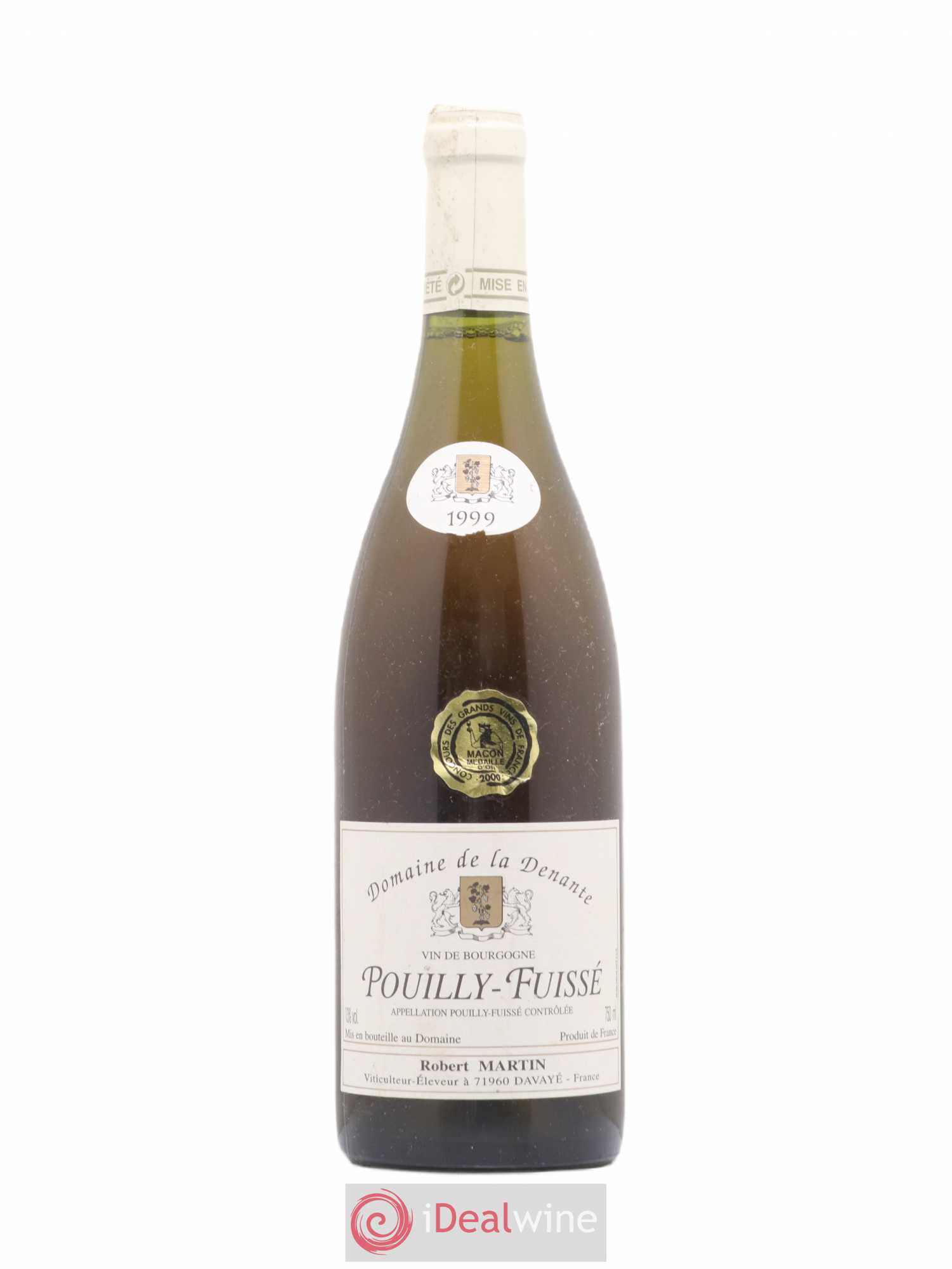 Pouilly-Fuissé Robert Martin Domaine De La Denante 1999 - Posten von 1 Flasche - 0