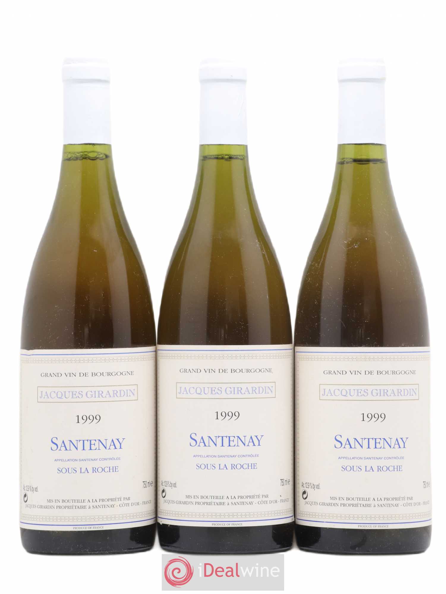 Santenay Sous la roche Jacques Girardin 1999 - Posten von 3 Flaschen - 0
