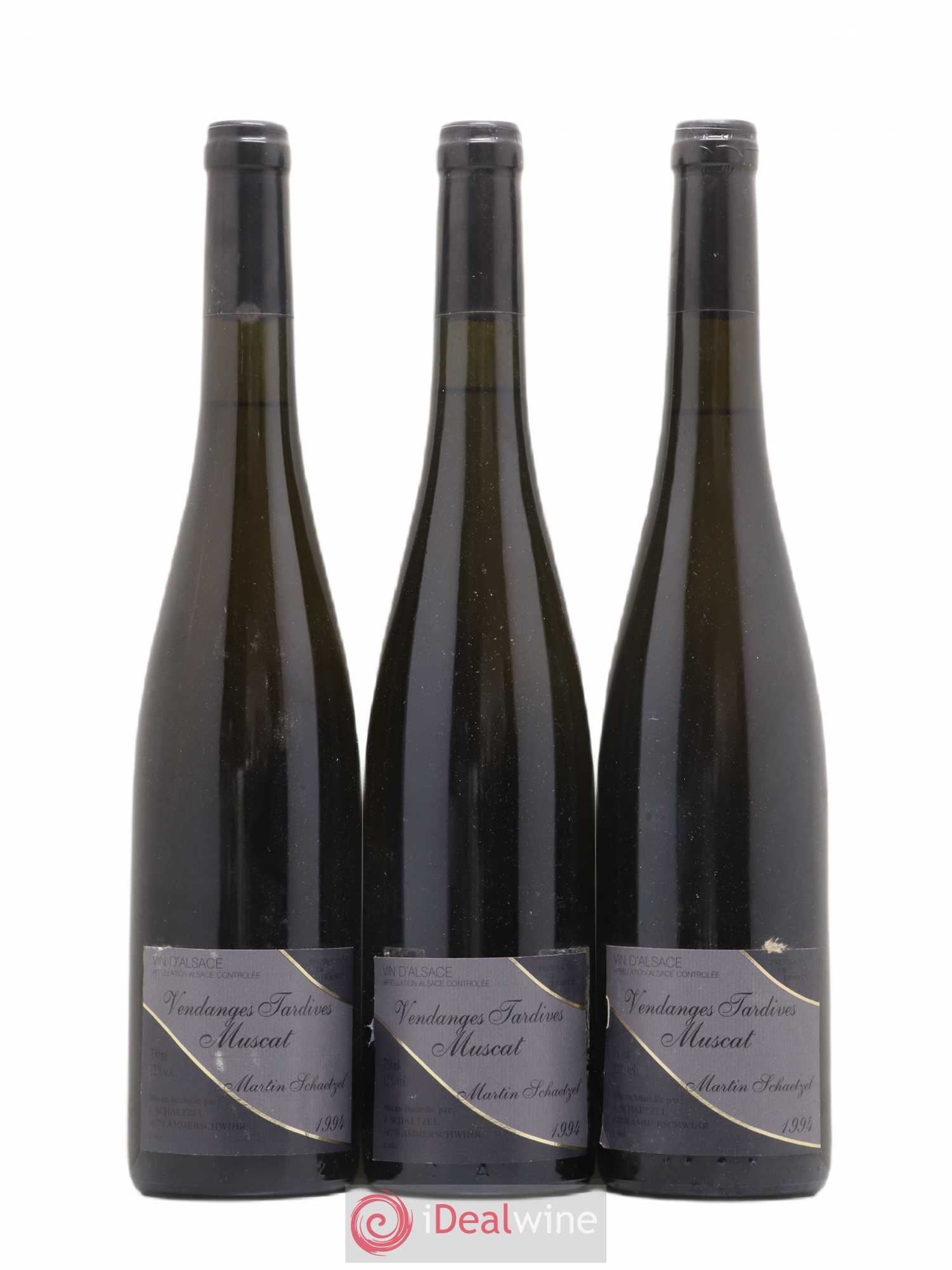 Muscat Vendanges Tardives Martin Schaetzel 1994 - Posten von 3 Flaschen - 0