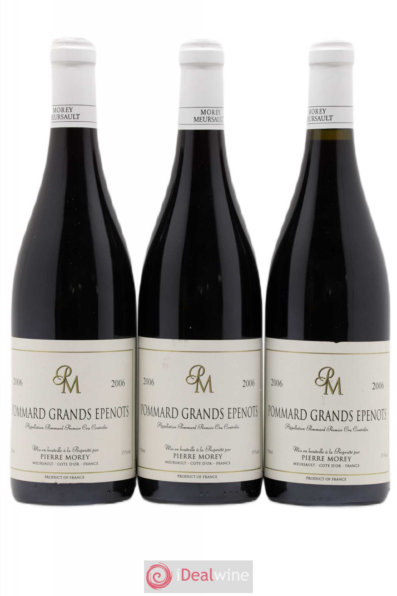 Pommard 1er Cru Grands Epenots Pierre Morey (Domaine) 2006 - Lot de 3 bouteilles - 0