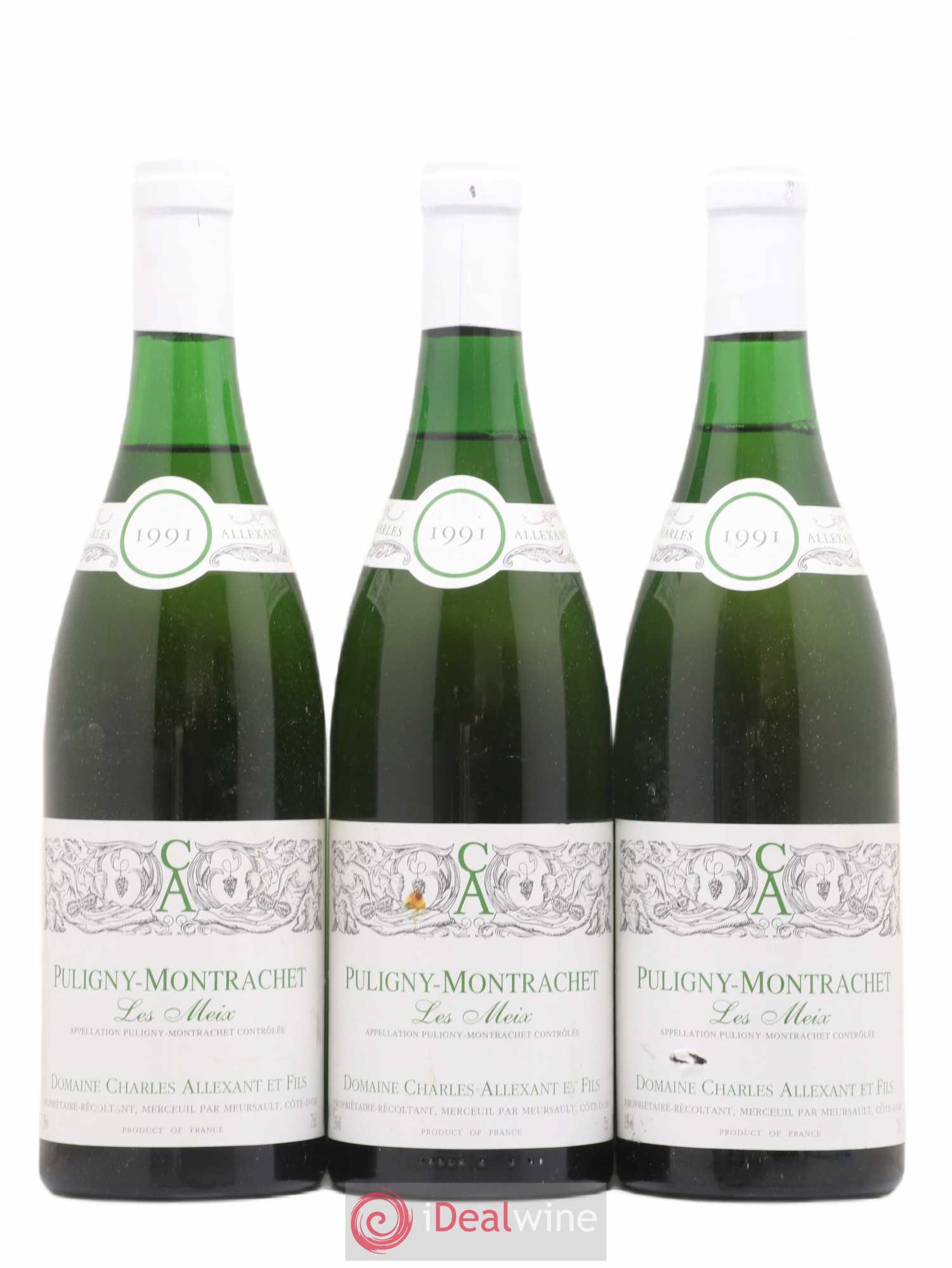 Puligny-Montrachet Les Meix Charles Allexant et Fils 1991 - Posten von 3 Flaschen - 0