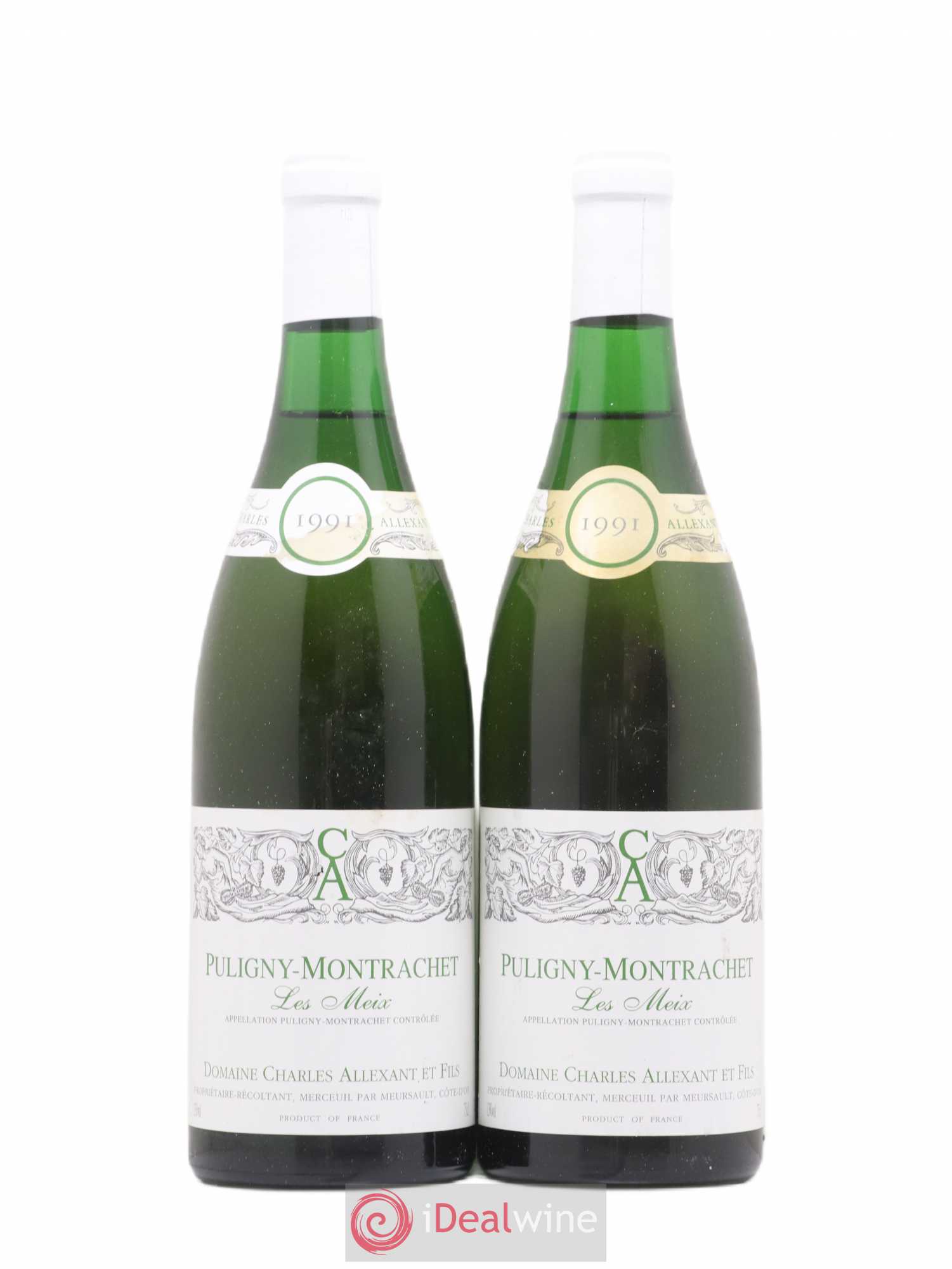Puligny-Montrachet Les Meix Charles Allexant et Fils 1991 - Posten von 2 Flaschen - 0