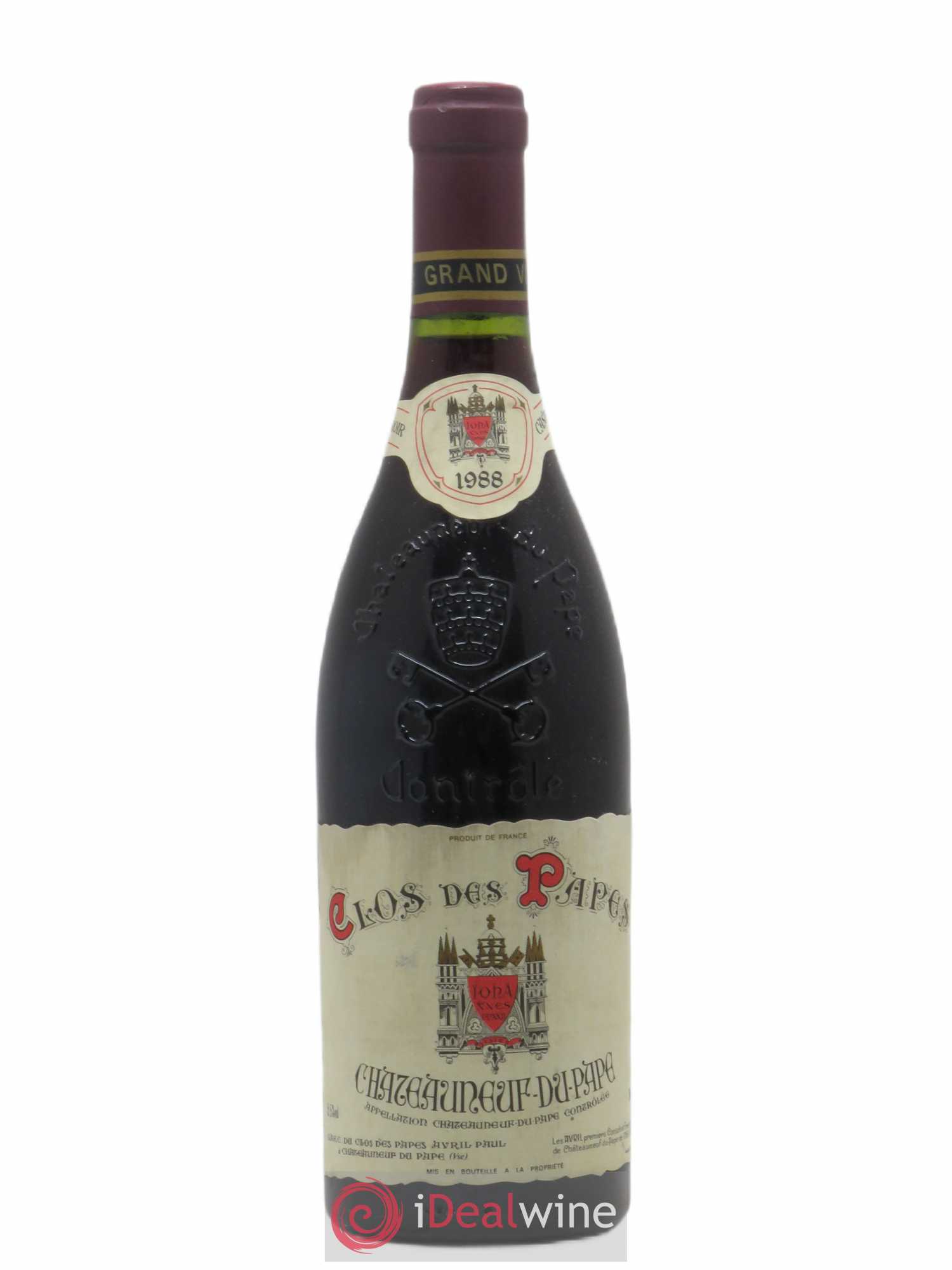 Châteauneuf-du-Pape Clos des Papes - Paul Avril 1988 - Lot de 1 bouteille - 0