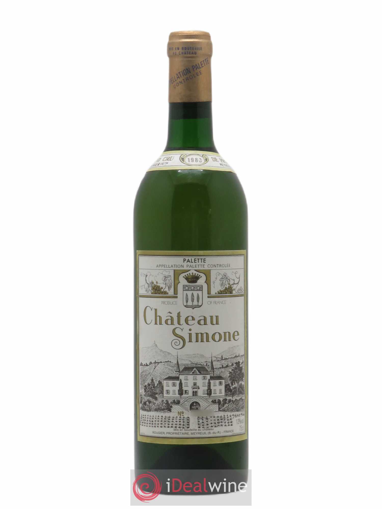 Palette Château Simone Famille Rougier 1989 - Posten von 1 Flasche - 0
