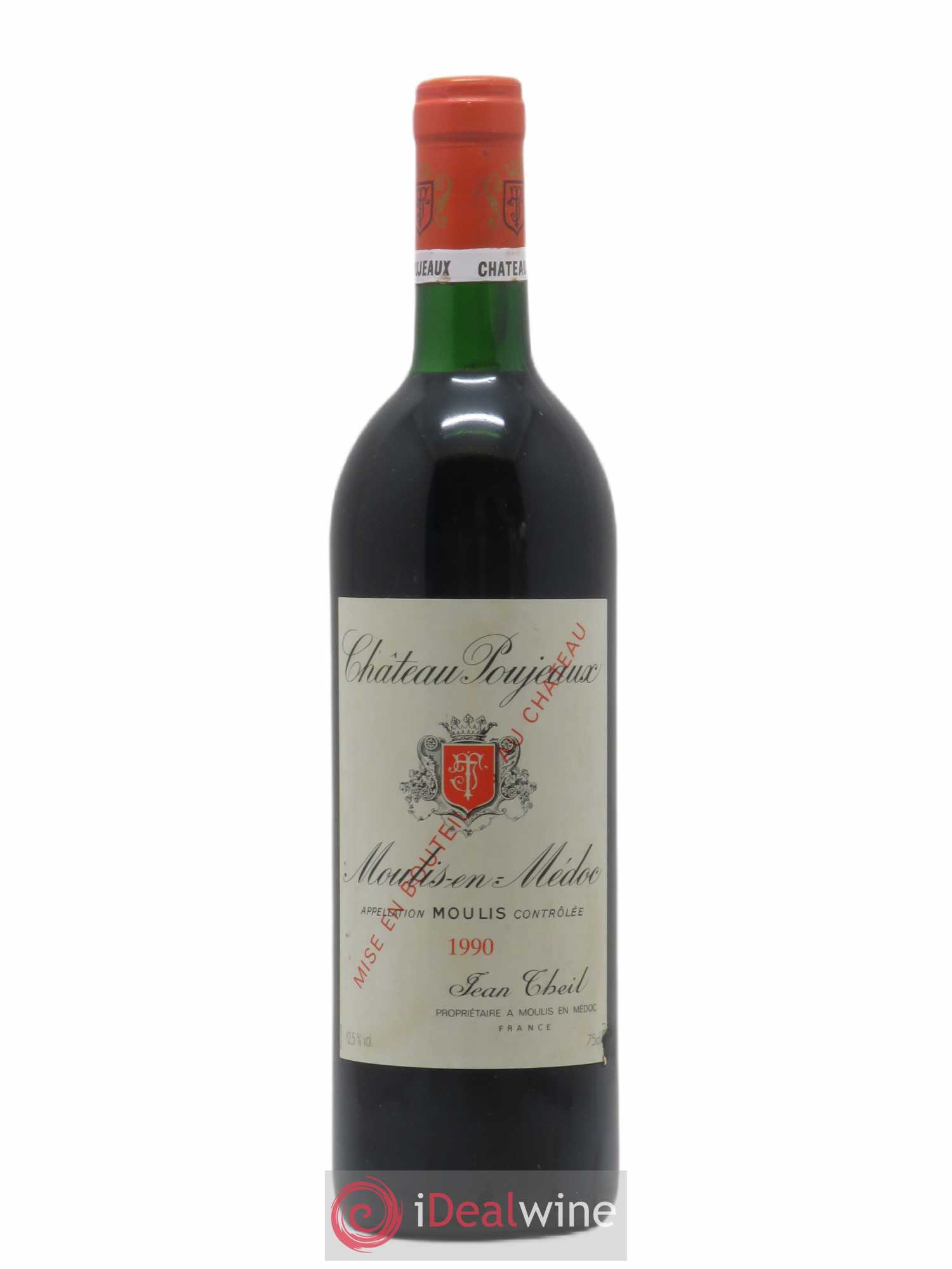 Château Poujeaux 1990 - Lot de 1 bouteille - 0