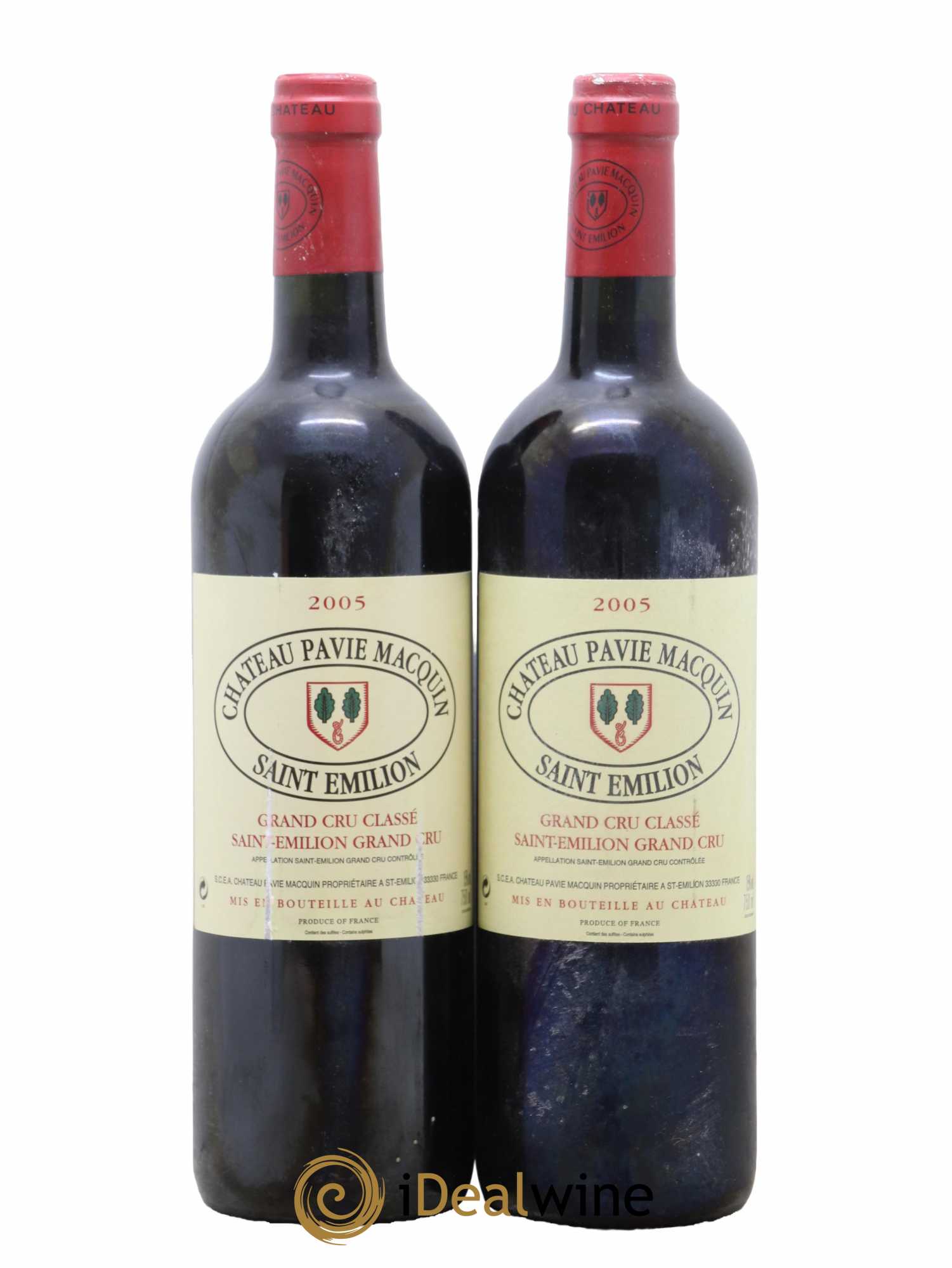 Château Pavie Macquin 1er Grand Cru Classé B 2005 - Lot de 2 bouteilles - 0