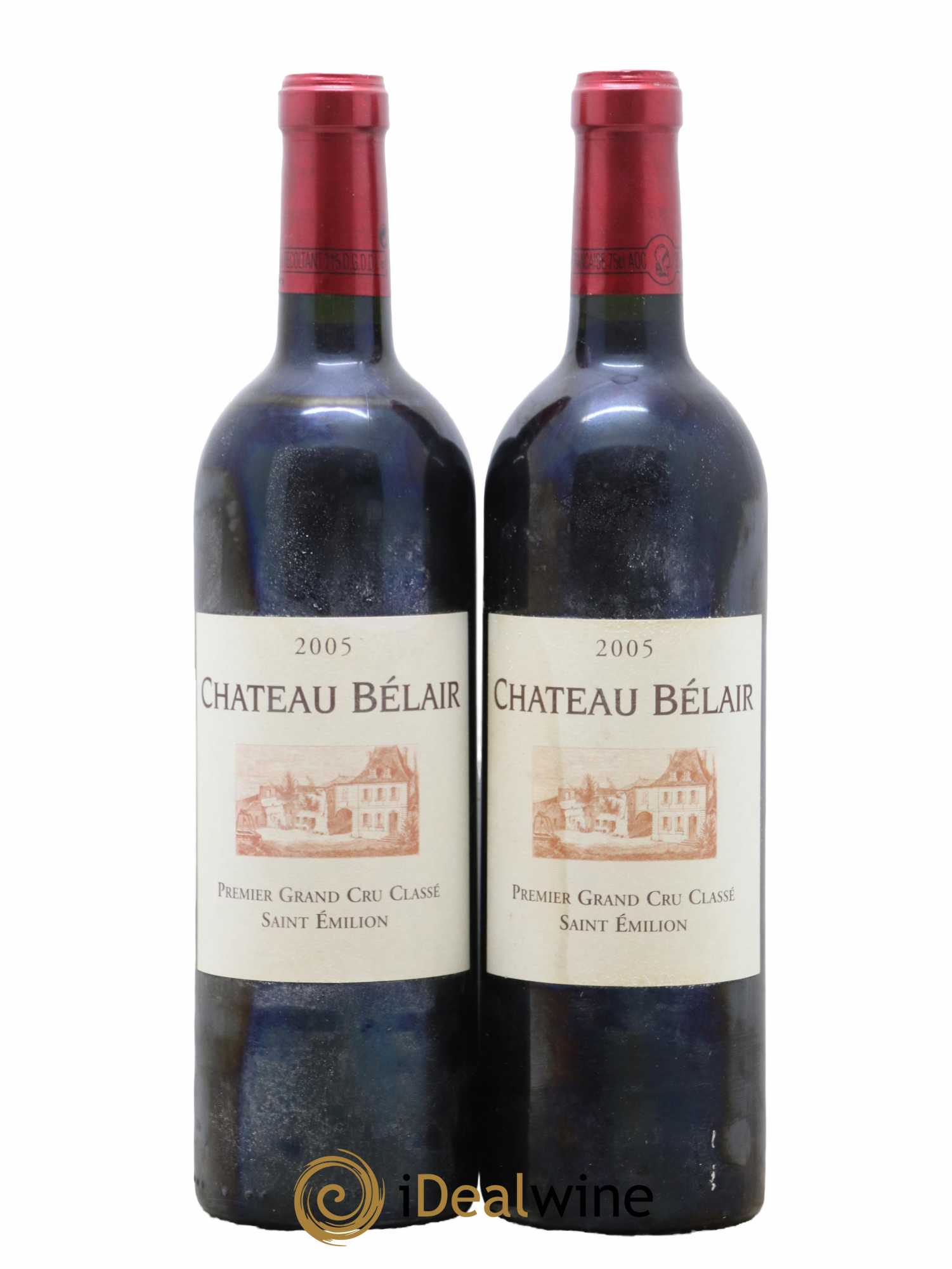 Château Belair (Belair-Monange) 1er Grand Cru Classé B 2005 - Lot de 2 bouteilles - 0