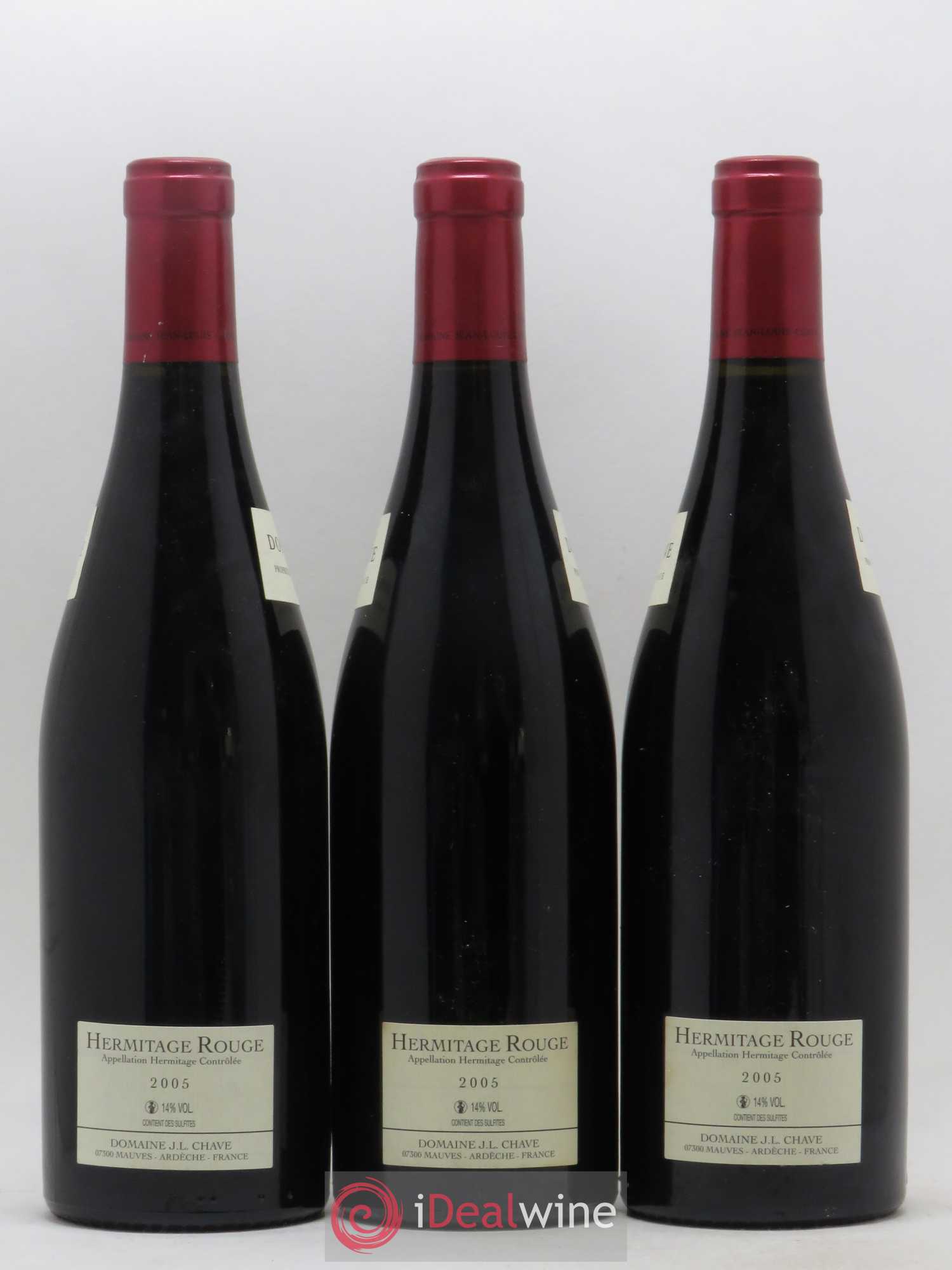 Hermitage Jean-Louis Chave 2005 - Lot de 3 bouteilles - 1