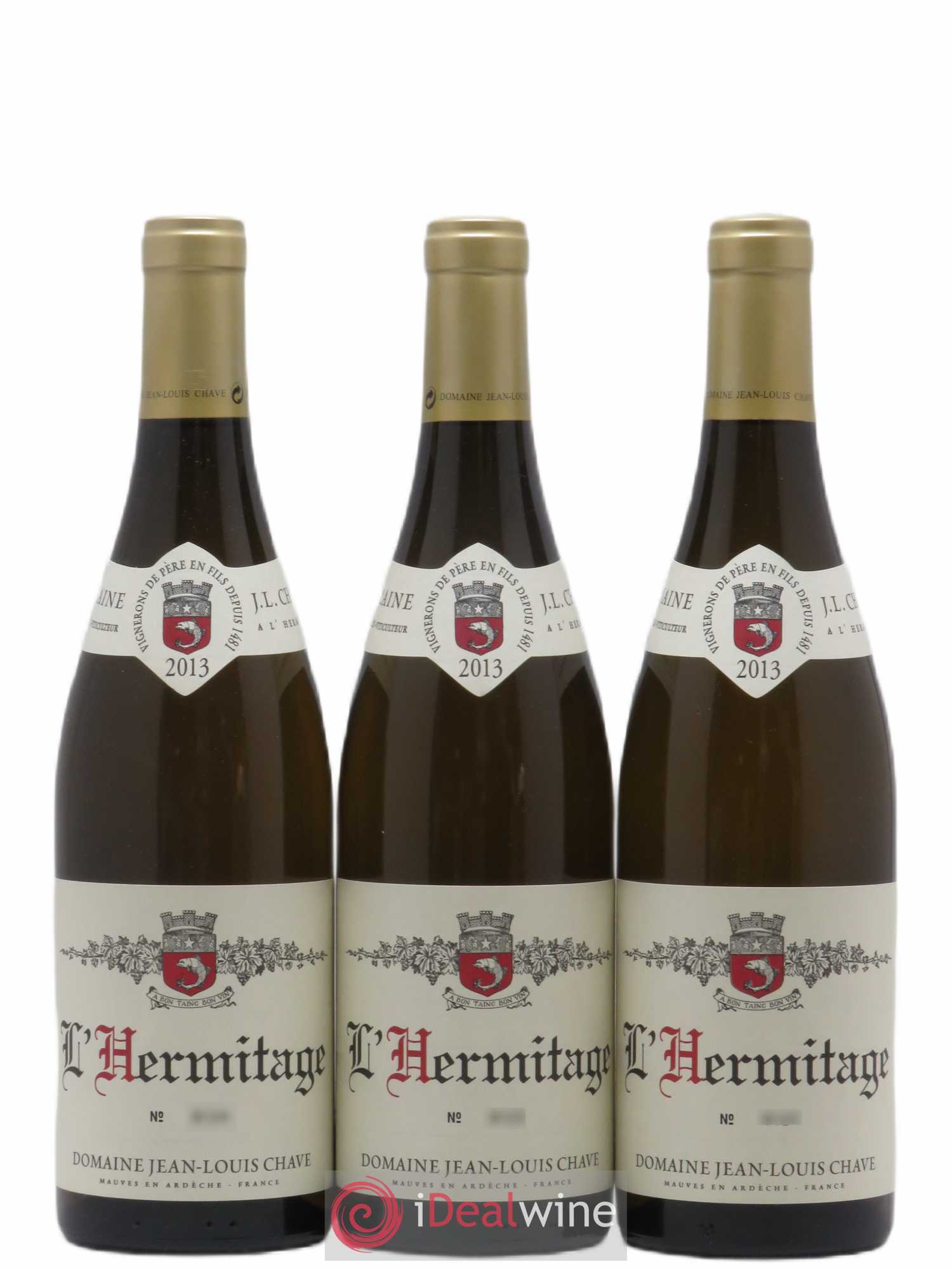 Hermitage Jean-Louis Chave 2013 - Lot de 3 bouteilles - 0