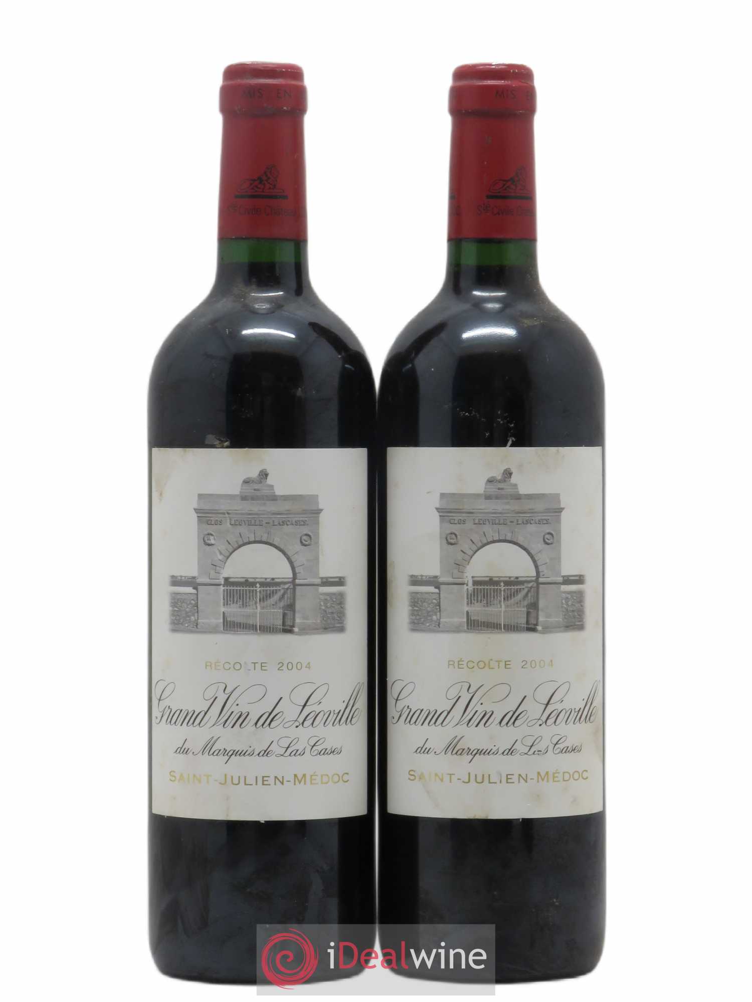 Château Léoville Las Cases 2ème Grand Cru Classé 2004 - Lot de 2 bouteilles - 0