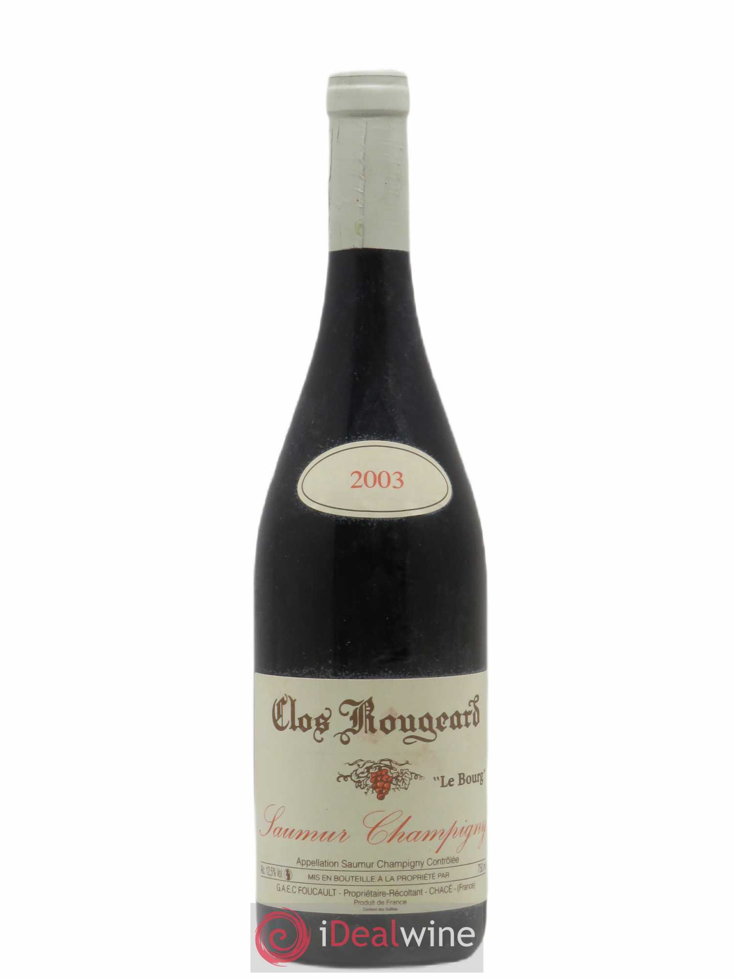 Saumur-Champigny Le Bourg Clos Rougeard 2003 - Lot de 1 bouteille - 0