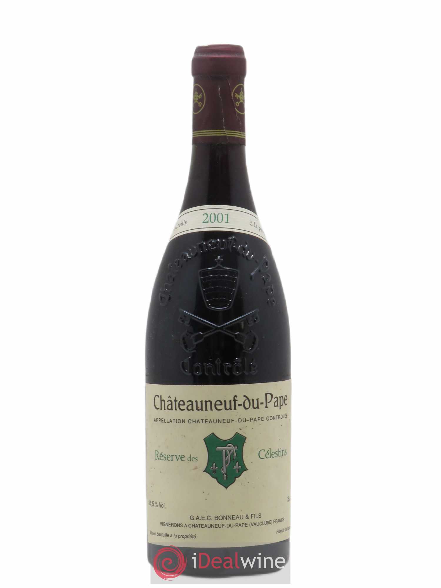 Châteauneuf-du-Pape Réserve des Célestins Henri Bonneau & Fils 2001 - Lot de 1 bouteille - 0