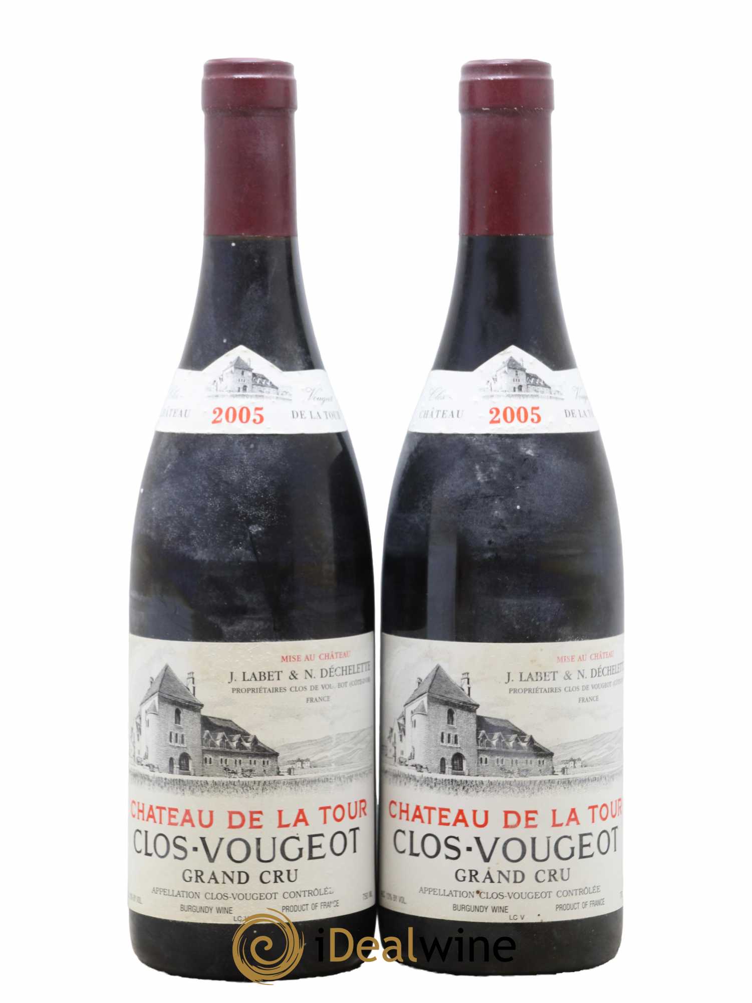 Clos de Vougeot Grand Cru Château de La Tour 2005 - Lot de 2 bouteilles - 0