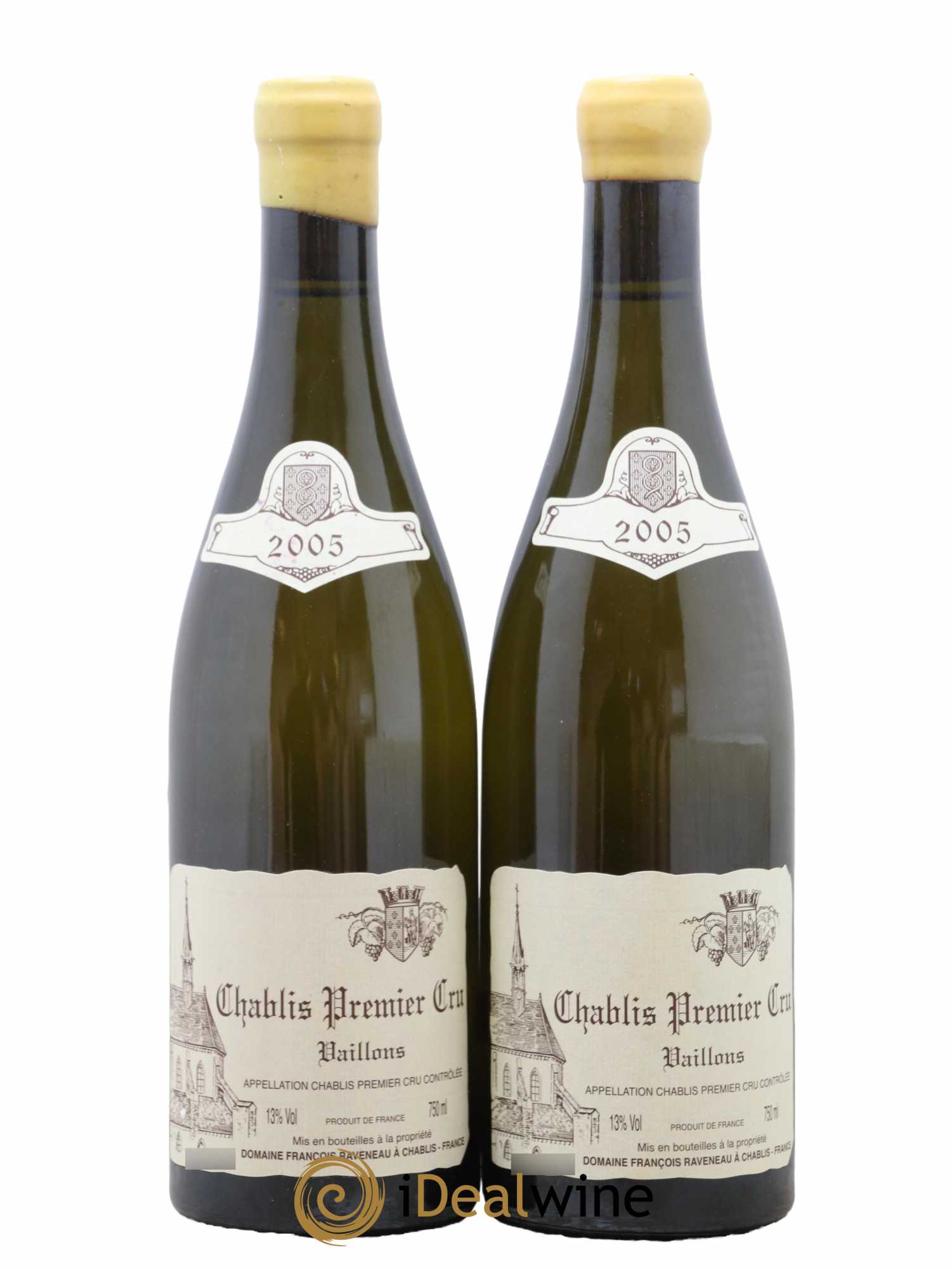 Chablis 1er Cru Vaillons Raveneau (Domaine) 2005 - Lot de 2 bouteilles - 0