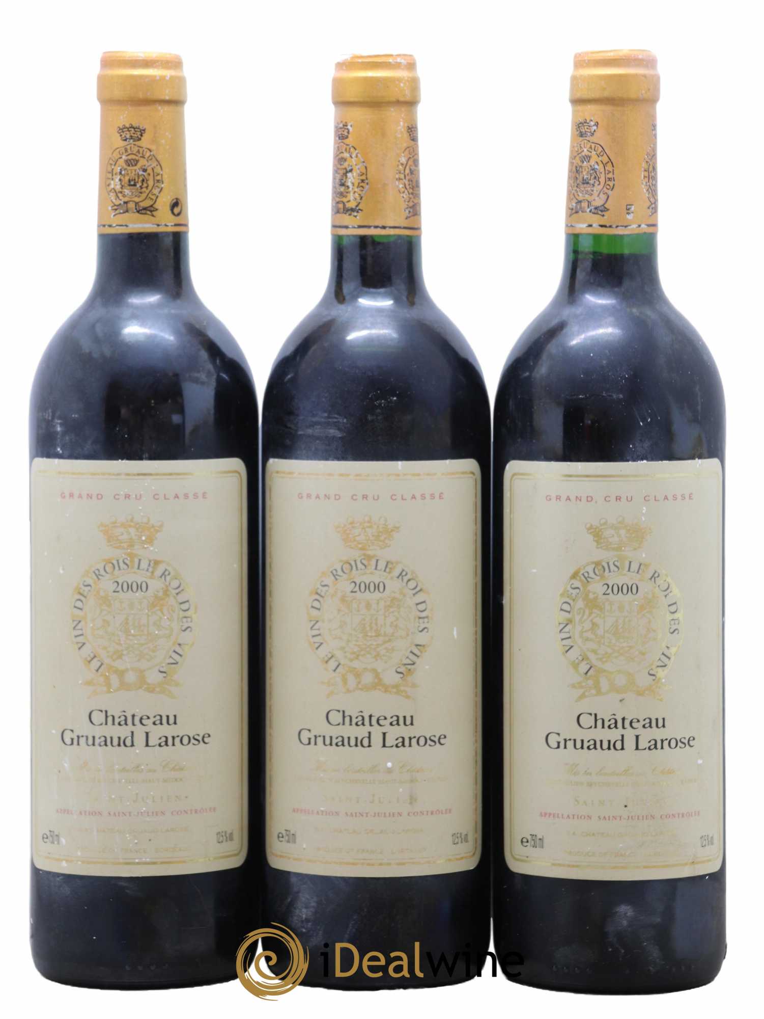 Château Gruaud Larose 2ème Grand Cru Classé 2000 - Lot de 3 bouteilles - 0