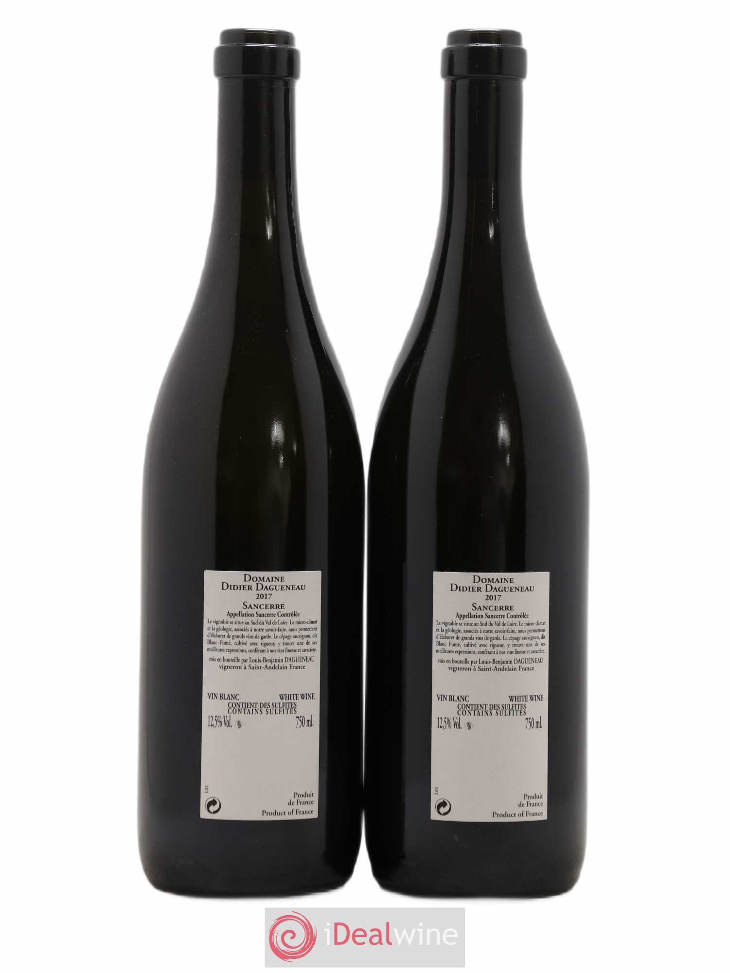 Sancerre En Chailloux Didier Dagueneau (sans prix de réserve) 2017 - Posten von 2 Flaschen - 1