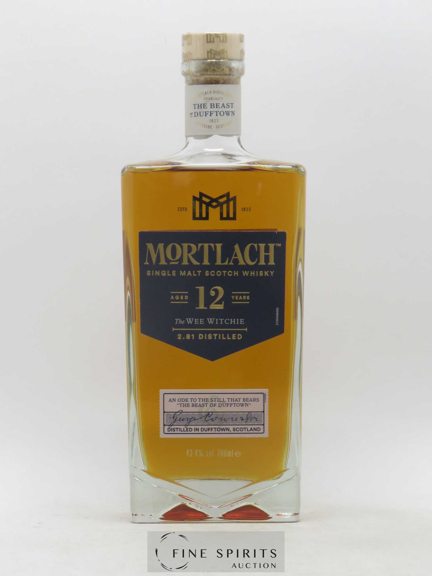Mortlach 12 years Of. The Wee Witchie 2.81 Distilled - Lot de 1 bouteille - 1
