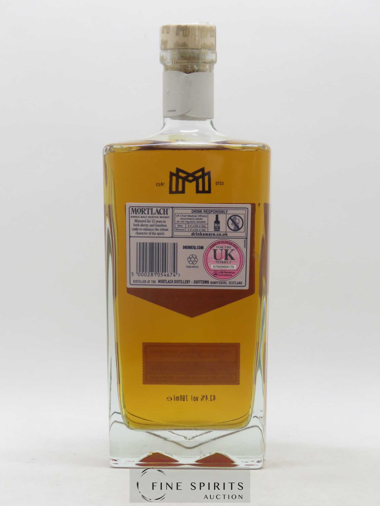 Mortlach 12 years Of. The Wee Witchie 2.81 Distilled - Lot de 1 bouteille - 2