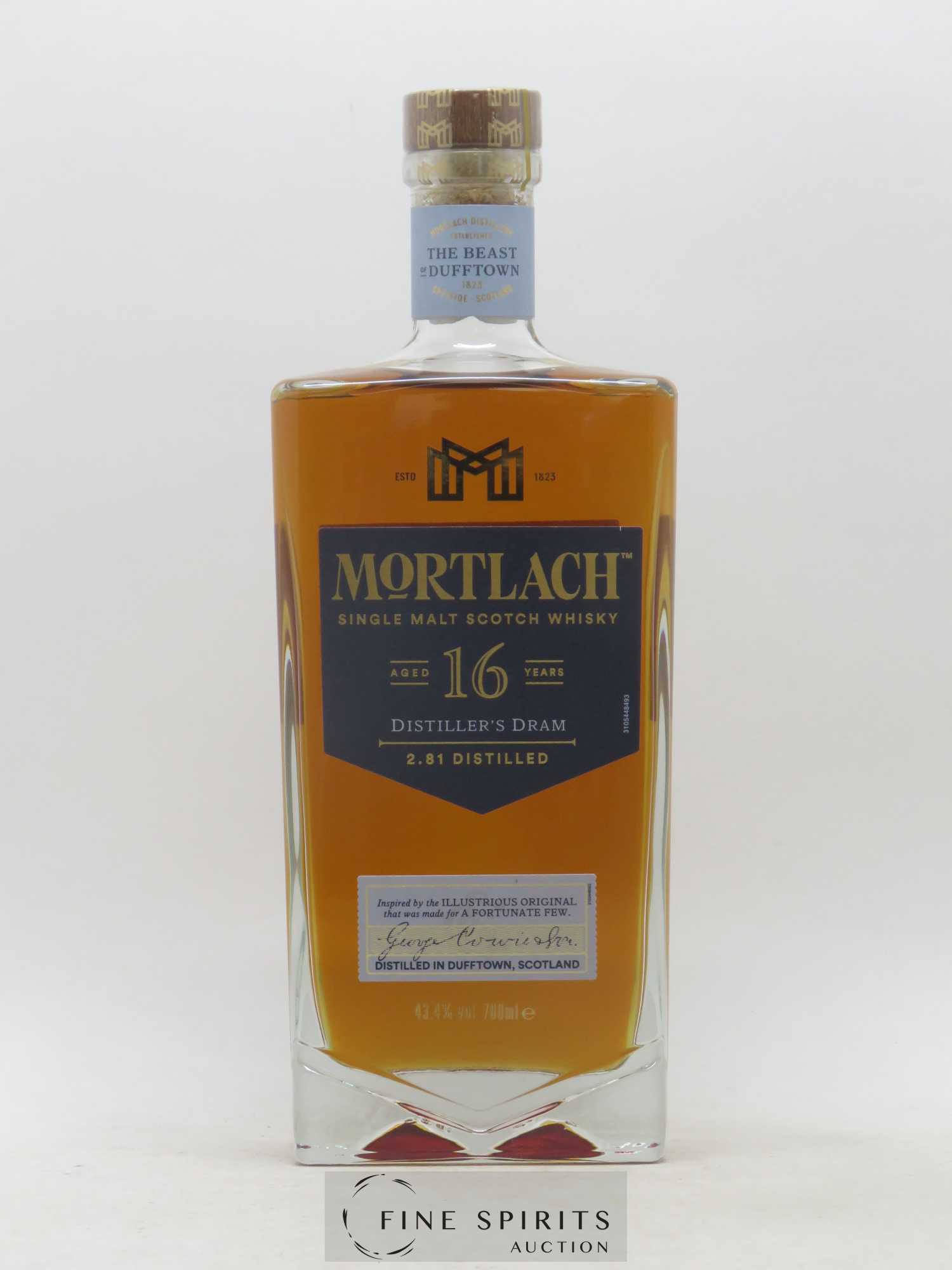Mortlach 16 years Of. Distiller's Dram 2.81 Distilled - Lot de 1 bouteille - 1